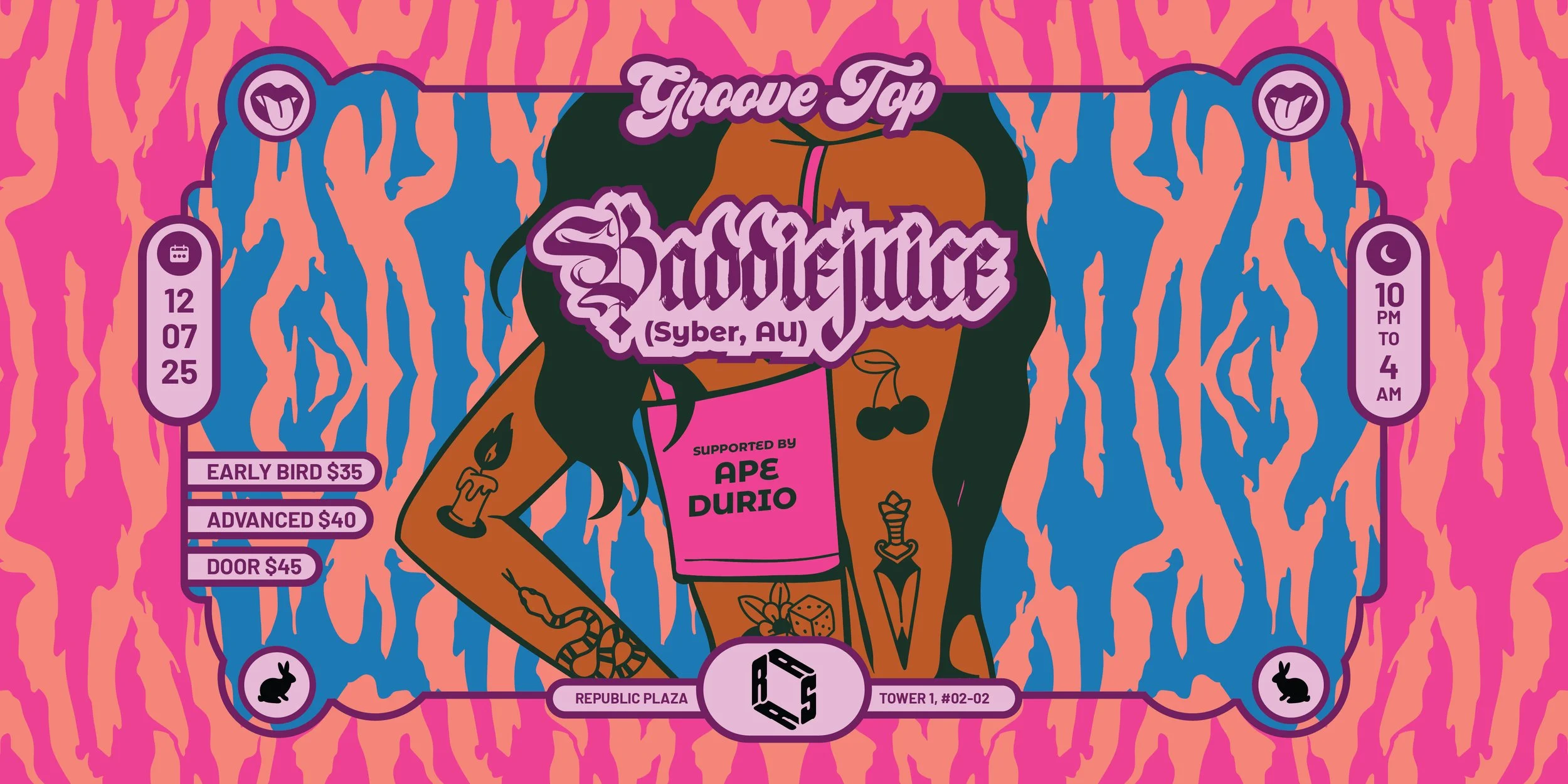 GrooveTop presents Baddiejuice (Syber, AU)