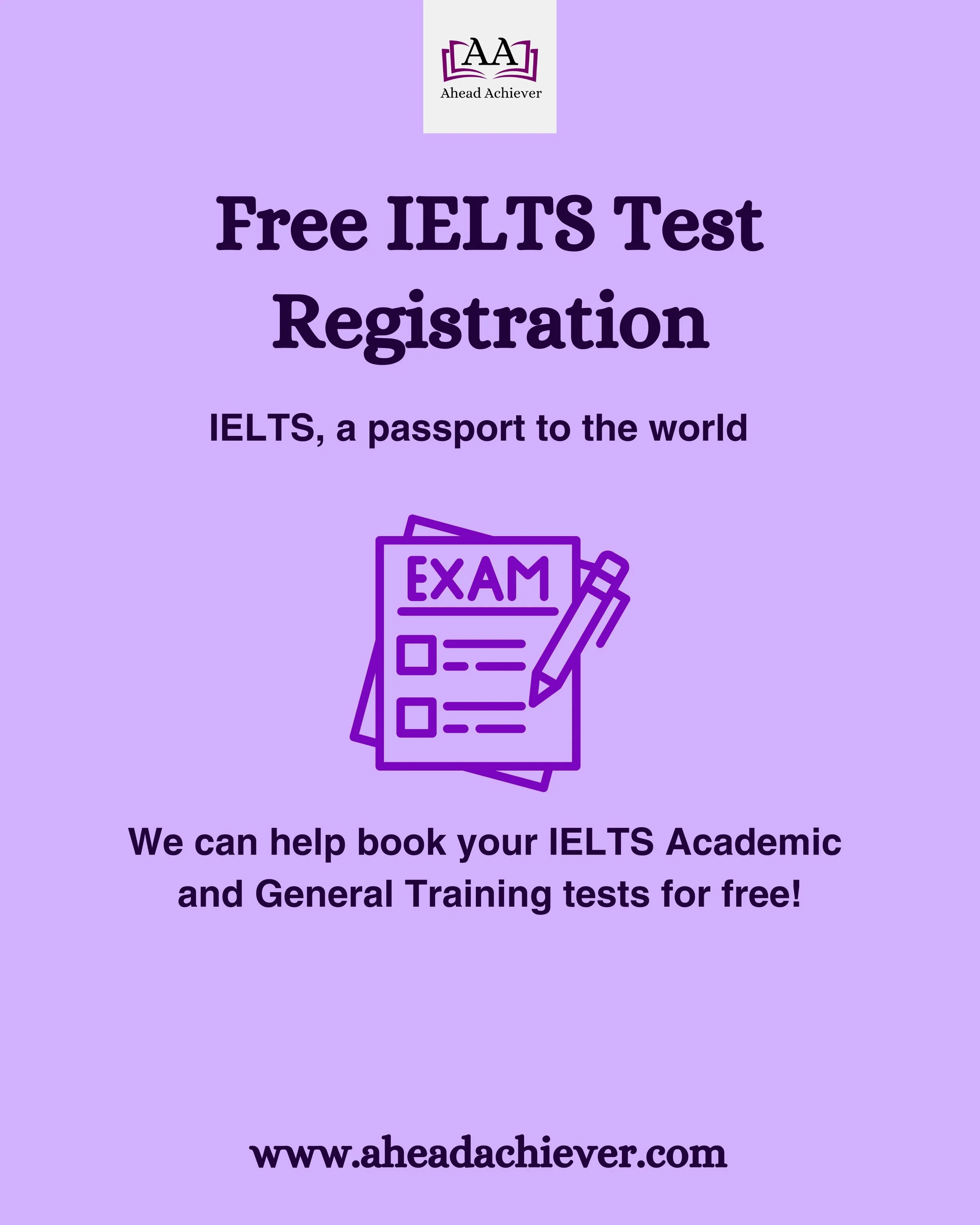 We can help you register for the IELTS test online through the British Council, IDP and IELTS. Some students may face challenges if they lack credit cards, debit cards or PayPal or if they are unsure about the booking process. 
​
We will secure your 