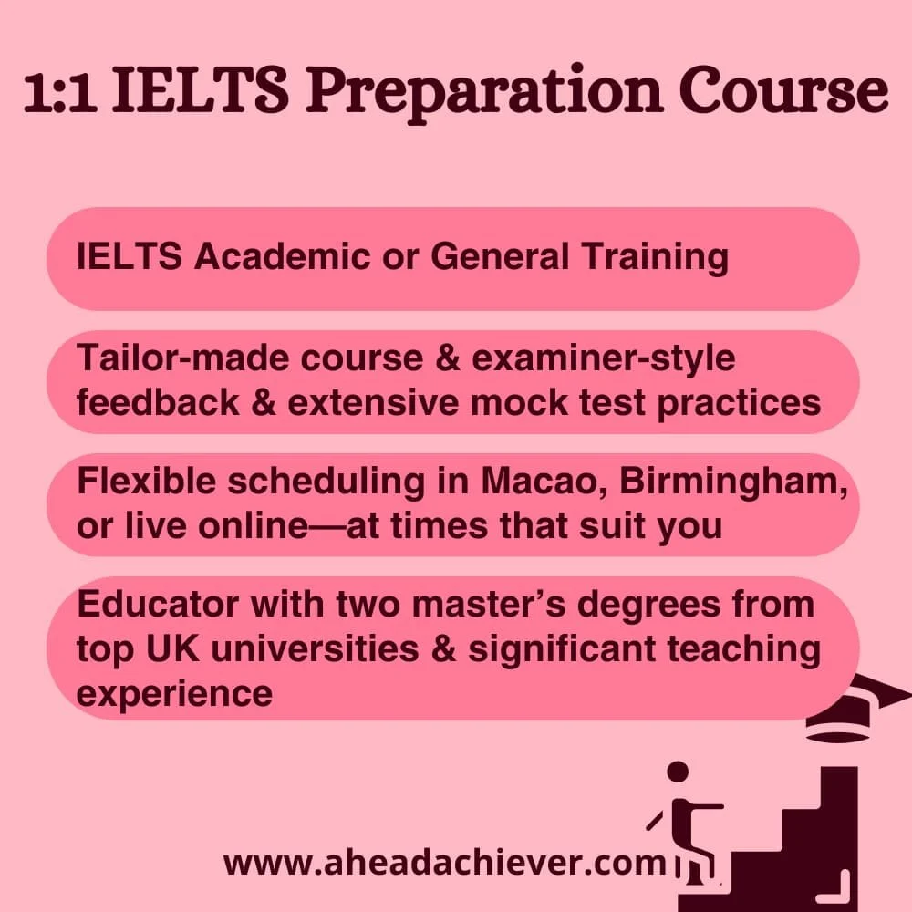 1:1 IELTS Preparation Course