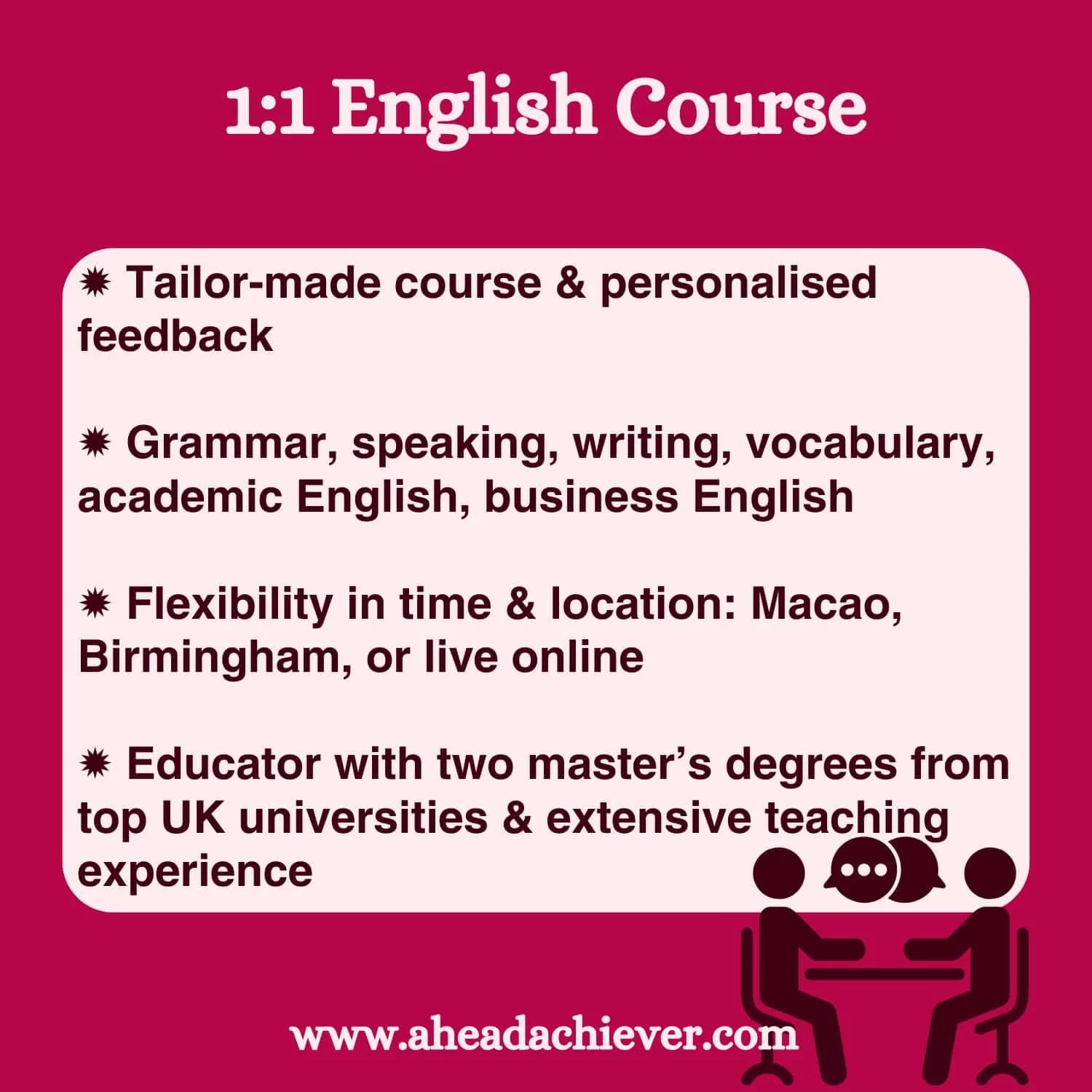 1:1 English Course