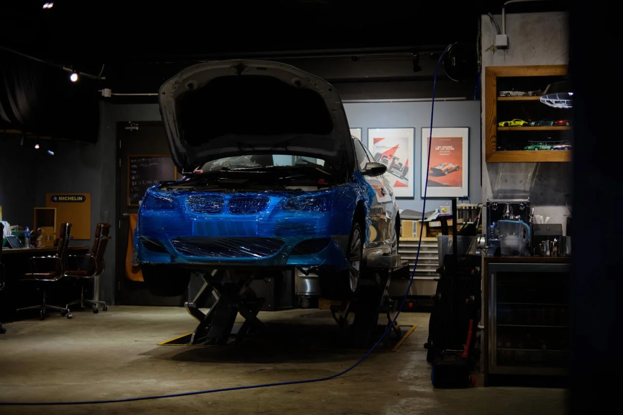 BMW E60 M5 IN WORKSHOP