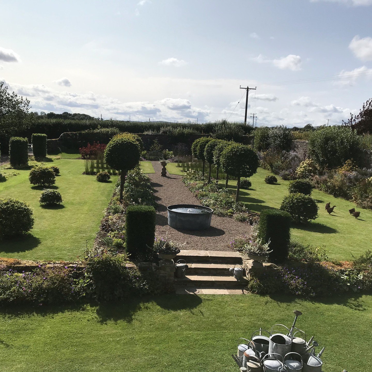 A lovely end to the week, revisiting, and seeing the changes in this lovely rural garden in the Scottish Borders. 

What was the site of an old dilapidated tennis court is now a wonderfully layered garden with points of interest and clever planting s