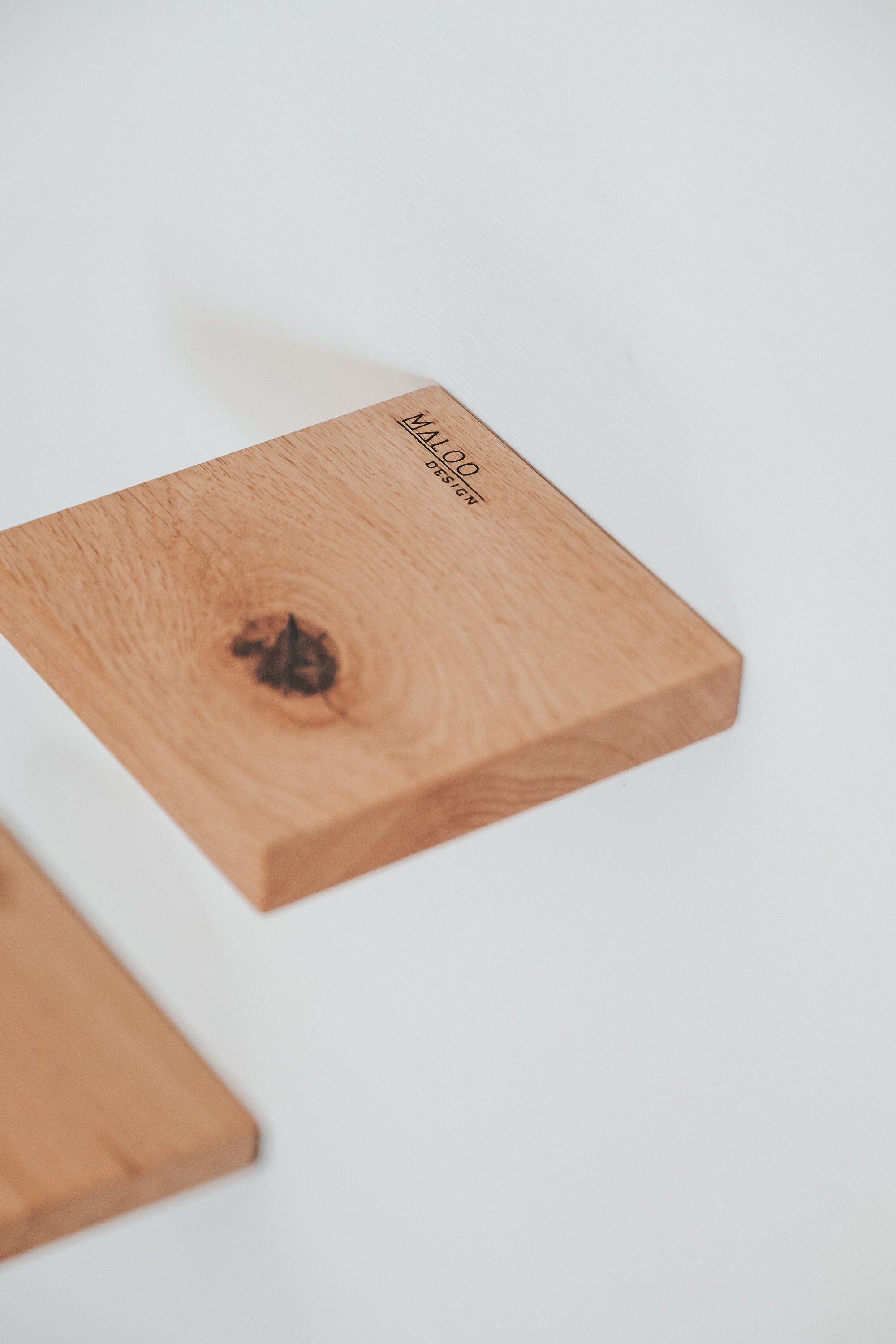 Minimalist Oak Plant Shelf for Small Spaces, Floating Kitchen or Bedroom Wall Shelf, Plant Stand or Hanging Book Shelf, Home Wall Decor