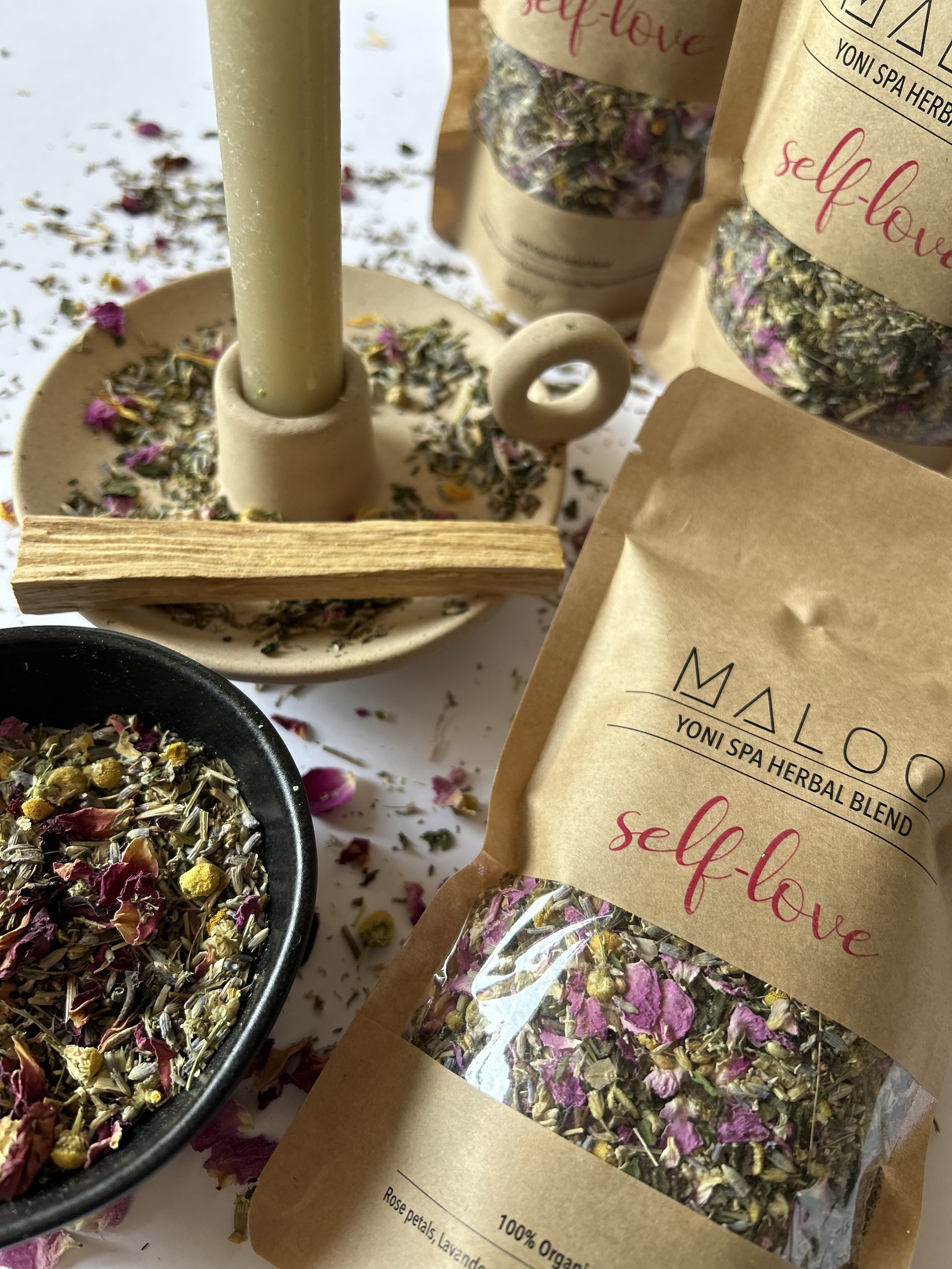 Organic Herbal Blend for Yoni Steaming, Menstrual Care, Postpartum Healing. Includes Steam Herbs