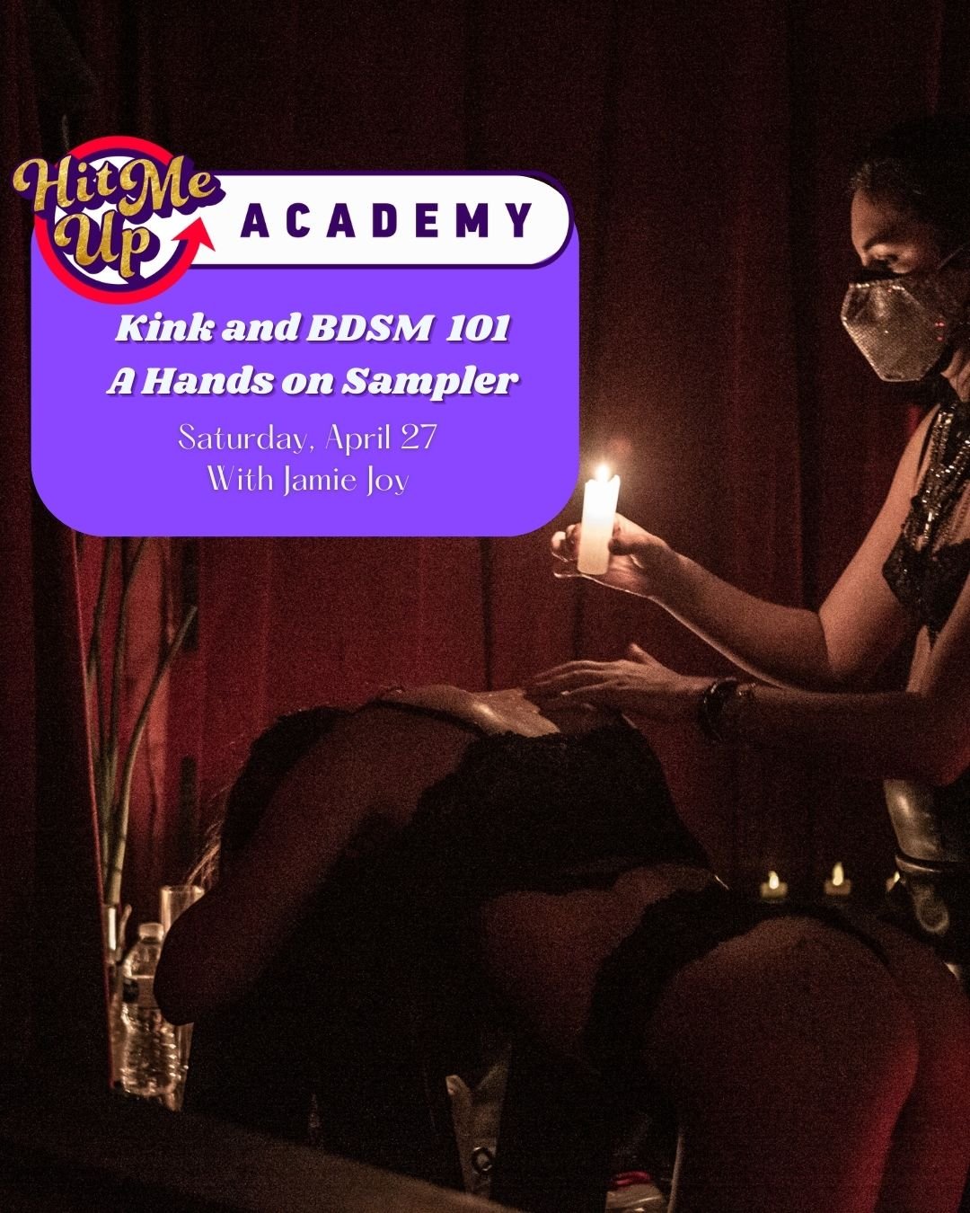 Join certified sǝx educator Jamie Joy (@badjewboy) for an interactive class on k!nk and BDeeSM for the brave and bold! Whether you are just beginning to dabble or ready to live the lifestyle, this space is for you. Topics will include: vocabulary, fi