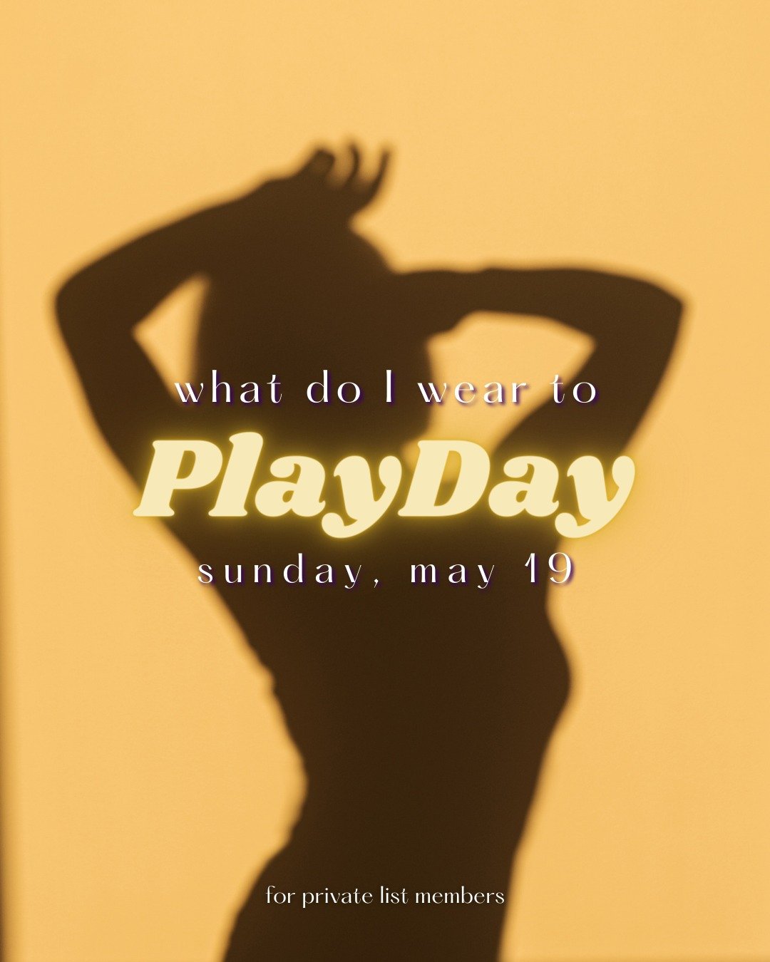 Still trying to figure out what you're going to wear to PlayDay? Here's a little moodboard. BTW: There's only a few tickets left. Check your email. 😘