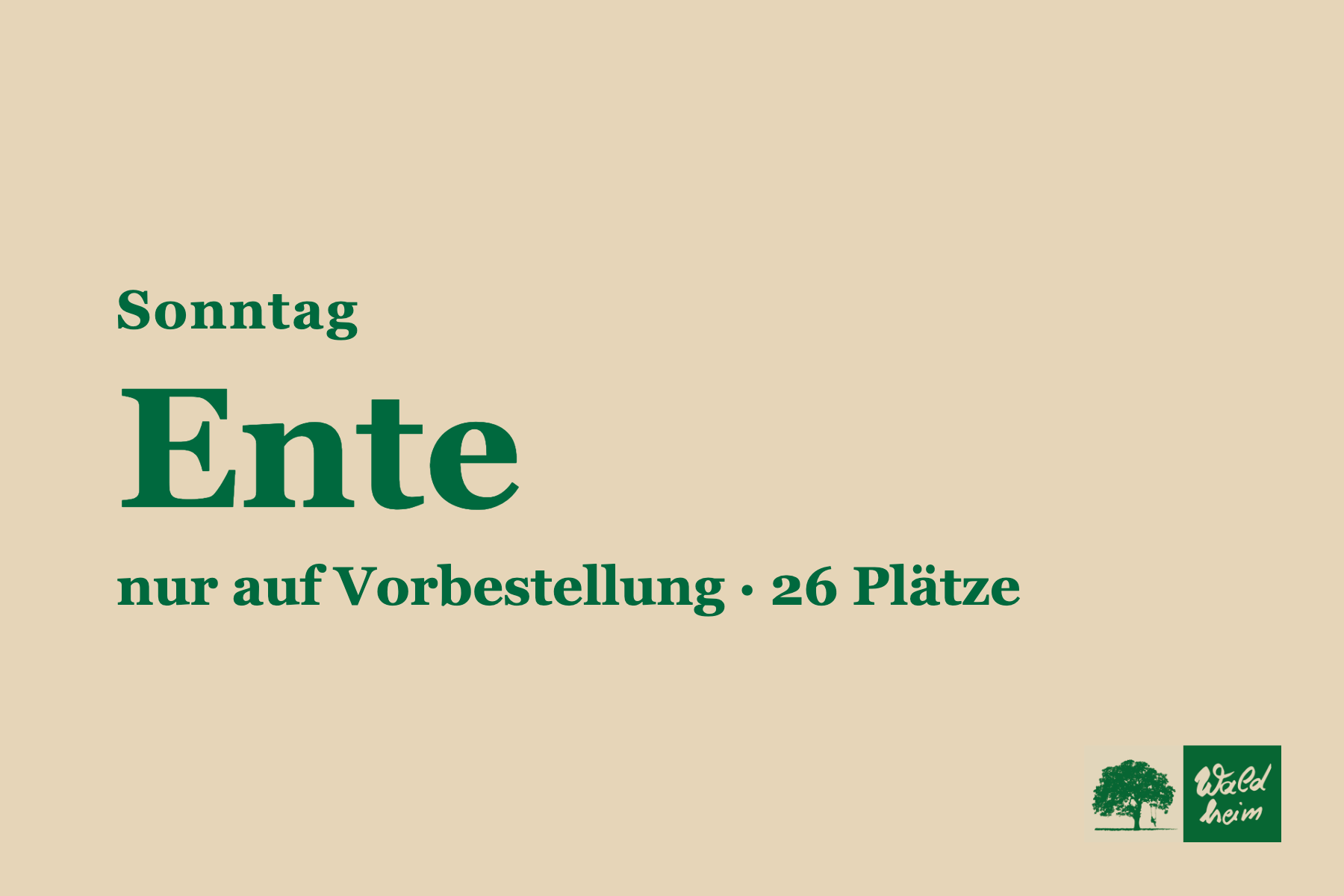 Entenessen im Waldheim