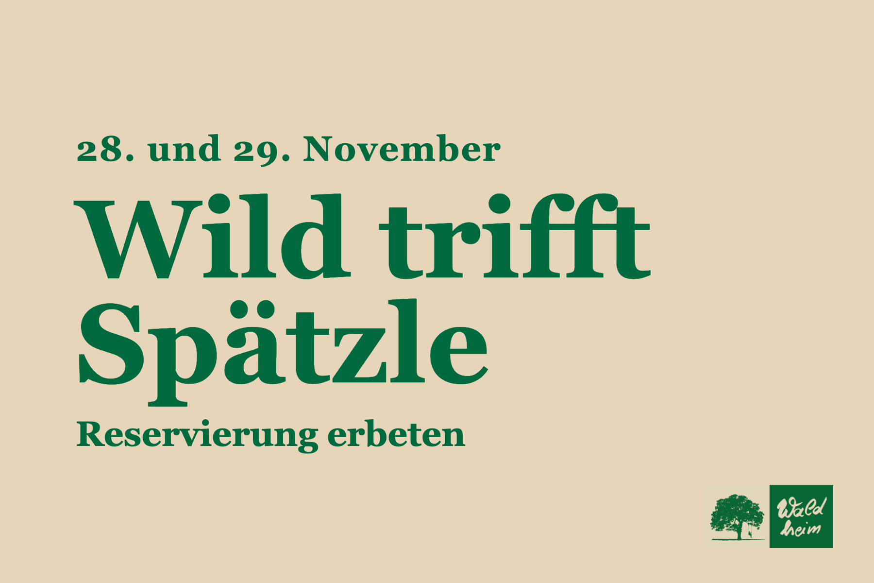 Wild trifft Spätzle&nbsp;