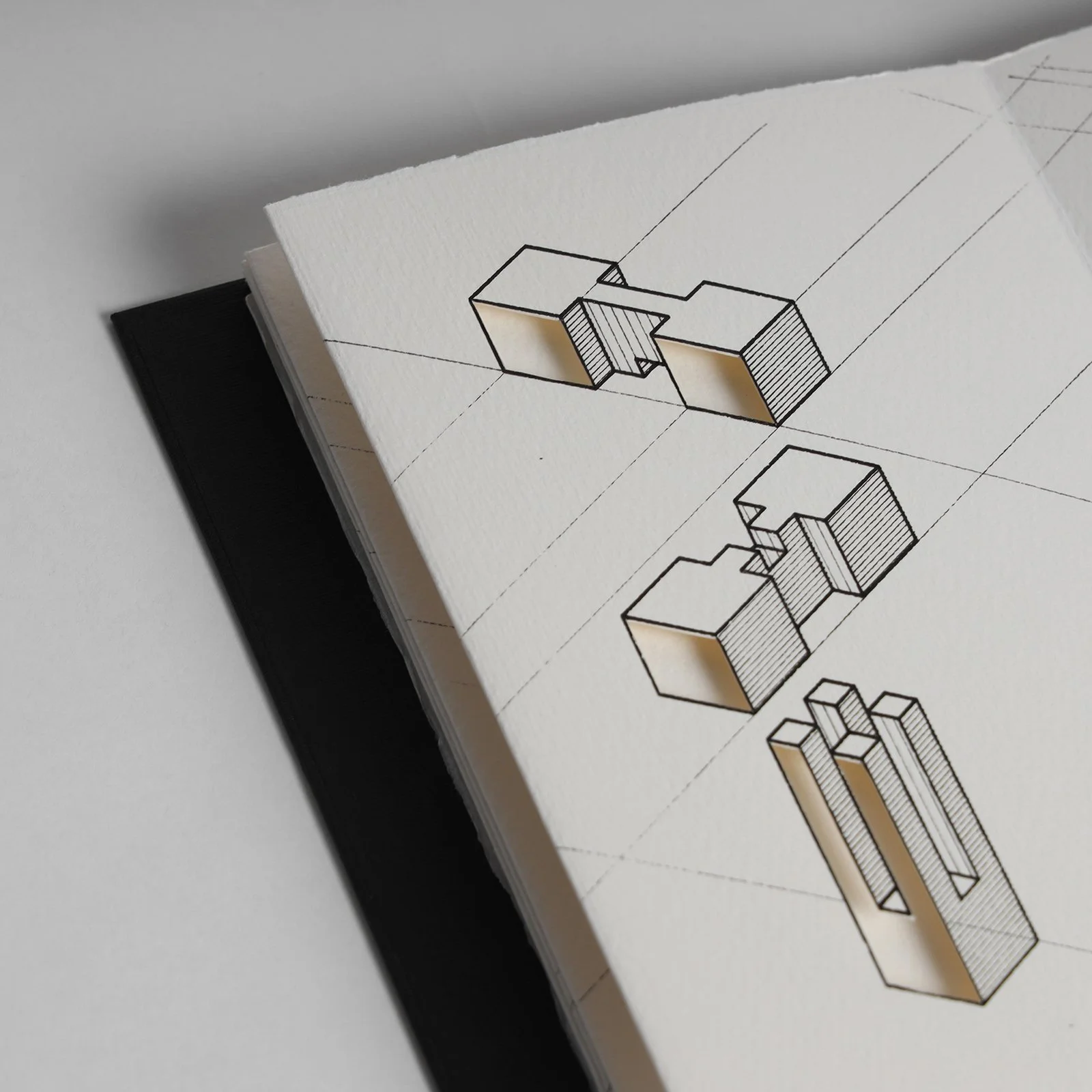 In the space of the pages, I discover an unending thrill. Within papers and creases; a world of potential. 
 
Intersections, 2024, Ink on paper, Leporello / 18 x 12 x 240 cm 
 
Photography credit @lumin_stills
 
#tarekelkassouf #leporello #leporellos