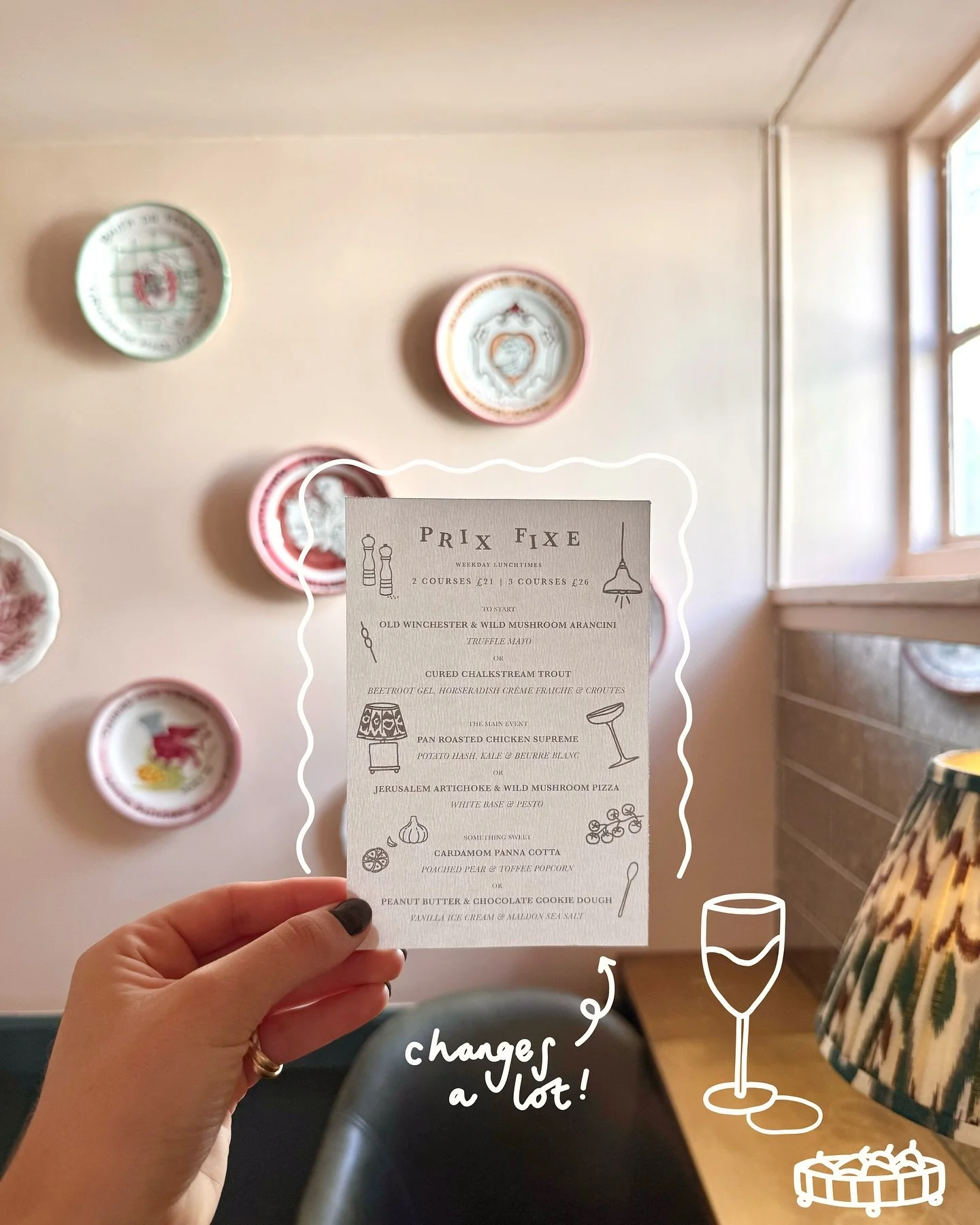 Did someone say Meal Deal?

We serve our Prix Fixe Menu every Weekday Lunchtime - bit of a bargain if you ask us 👀

Please Note: The Menu changes reeeeally regularly based on what local, seasonal &amp; sustainable ingredients we can get our paws on 