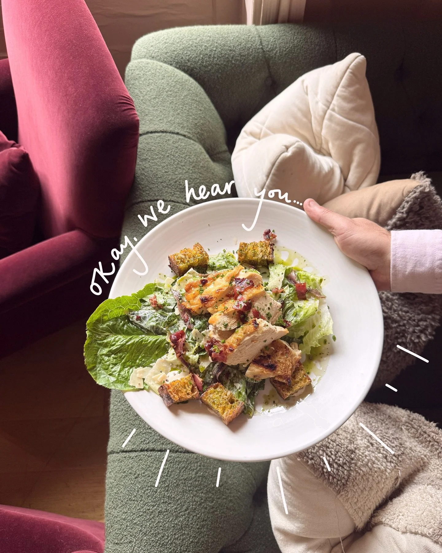 We know, we know - nothing beats a Chicken Caesar &amp; a side of fries 👀

Well, your wish is our command 🤍
