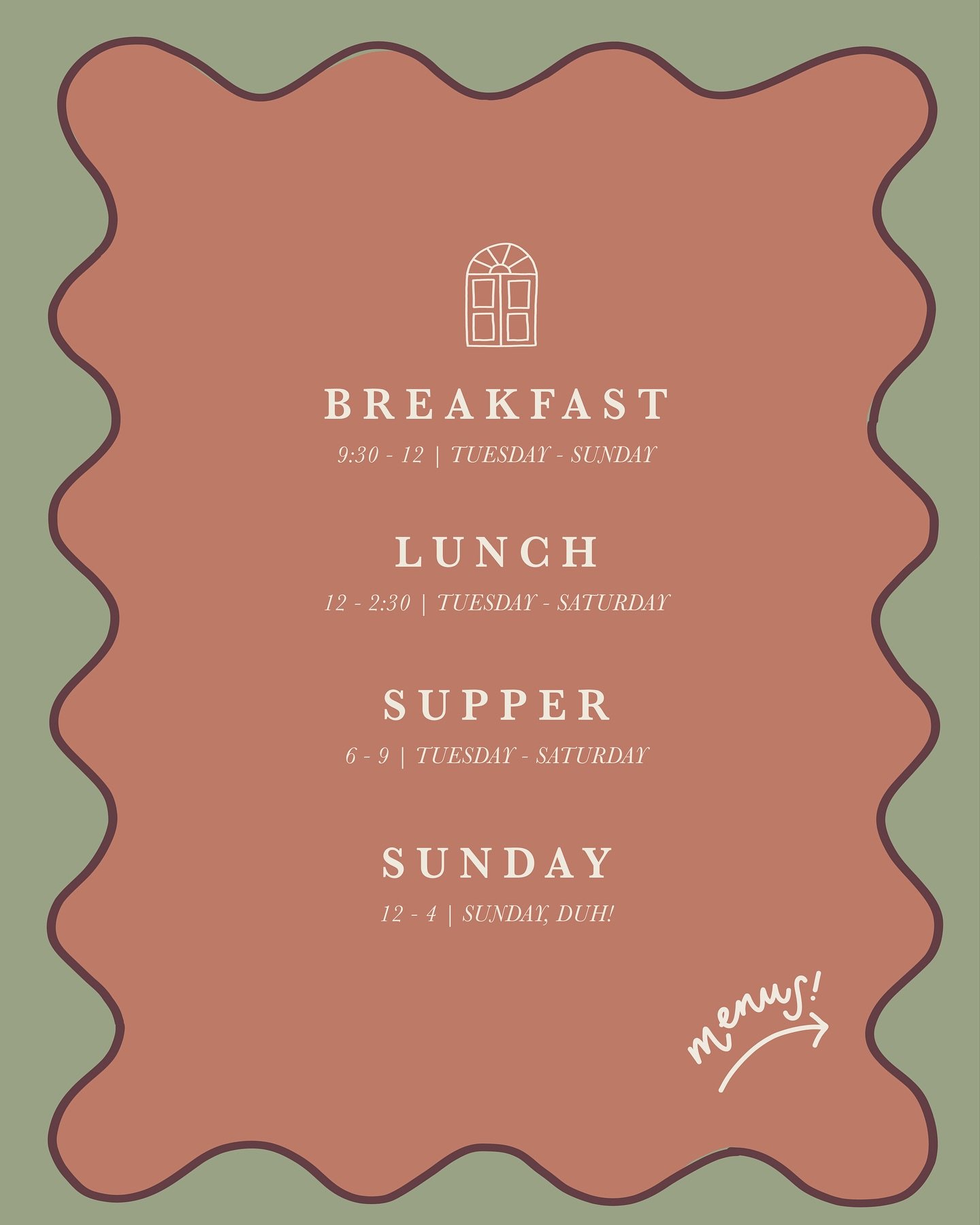 Just here to remind you what you can eat &amp; when you can eat it 👨🏼&zwj;🍳

For Breakfast, Lunch, Supper &amp; Sunday Lunch 🍴

Get it whilst the Goose is Getting Fat 👀 (that&rsquo;s our friendly reminder that our Christmas Menu launches from 1s