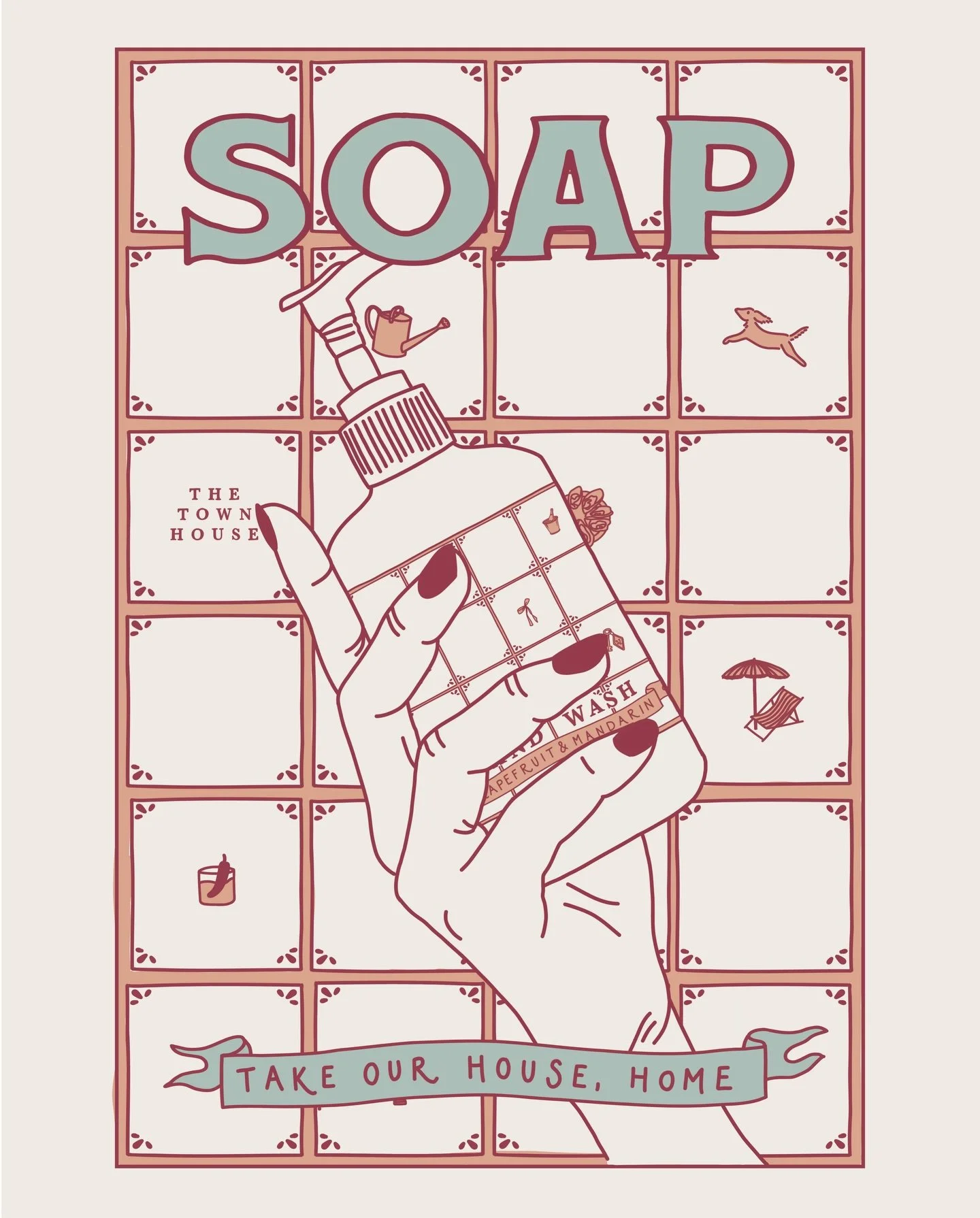 Introducing: The Town House Soap 🫧

Bringing you delicious, british made, vegan soap packed with vitamin A, B &amp; C extract for healthy hydration 🐩

Try it at our house, then take some home 👀

Available Exclusively at our favourite clothing &amp
