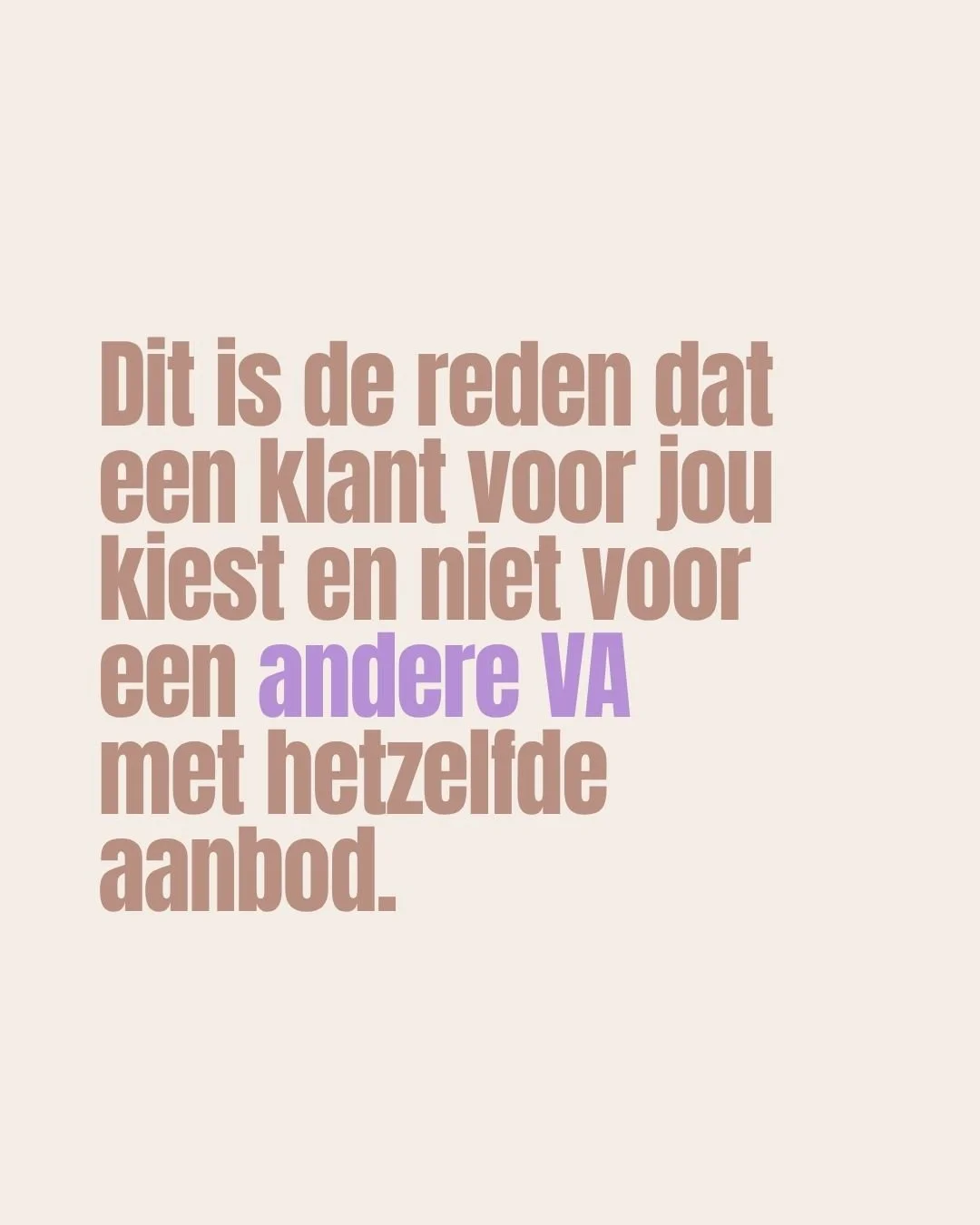 Je hoort het vaak: &ldquo;ga opzoek naar wat jou onderscheid als VA&rdquo; en ik hoor je al denken: &ldquo;maar hoe dan!?&rdquo;
Als startende VA is het van belang dat jij weet wat jou aantrekkelijk maakt voor jouw ideale klant.

Dat het voor deze kl