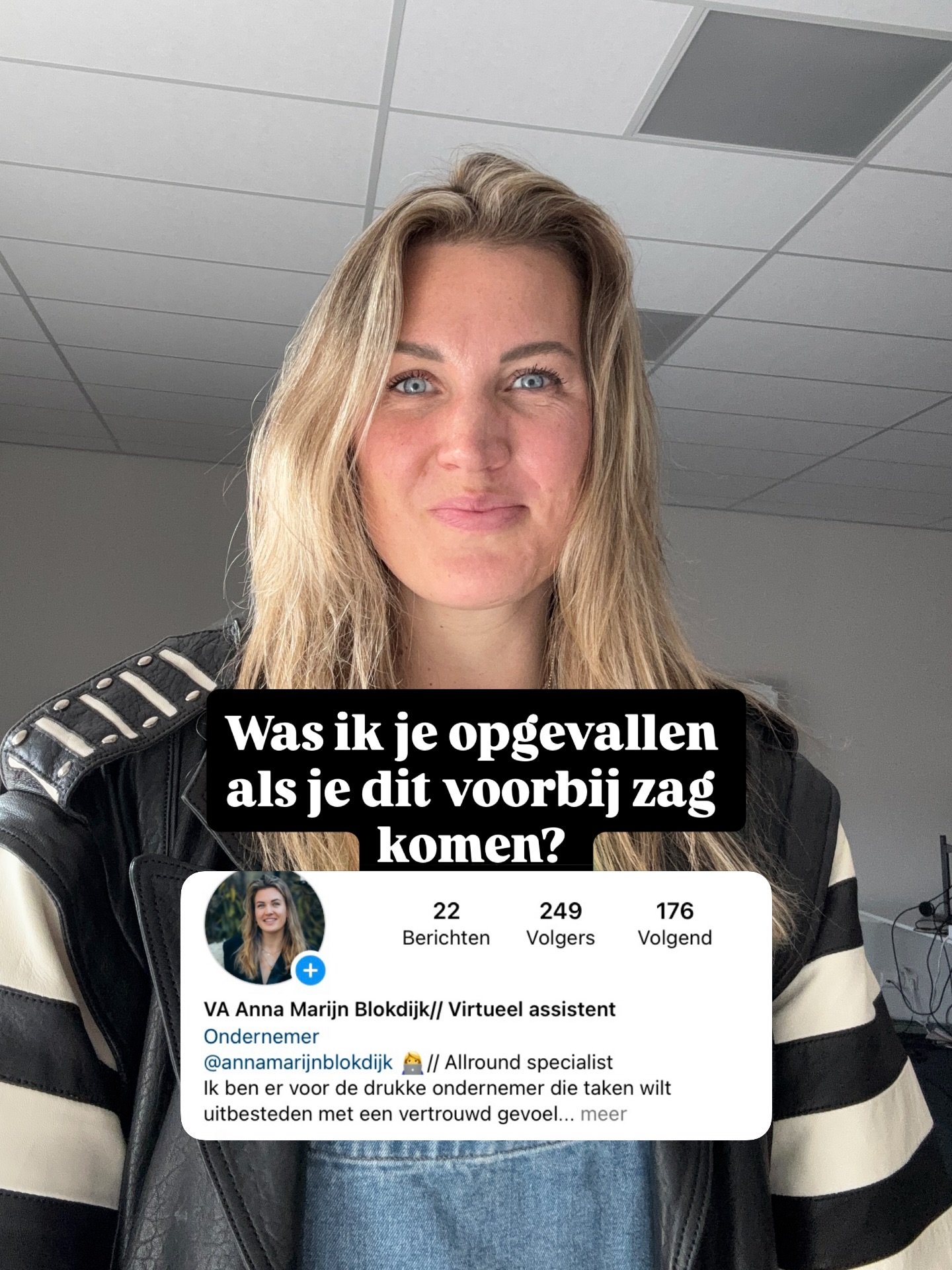 De bio, de plek die bezoekers zien als ze op jouw account belanden. De plek waar in ieder gelijk duidelijk moet zijn wat je doet en voor wie. 

En in het ondernemen zijn er fases en op een gegeven moment voel je dat er iets verandert is, of je bent e