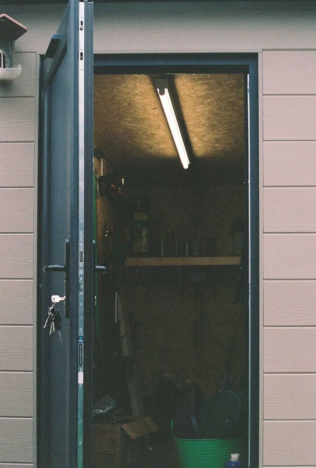 Garden room storage door