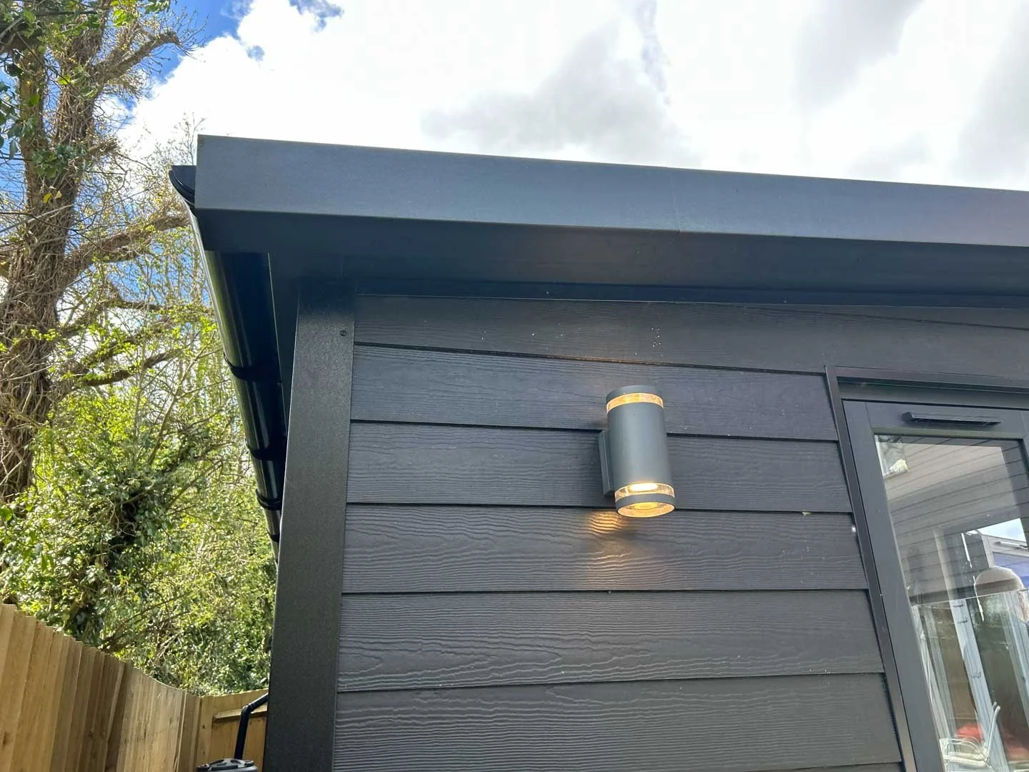 Garden Room exterior lights