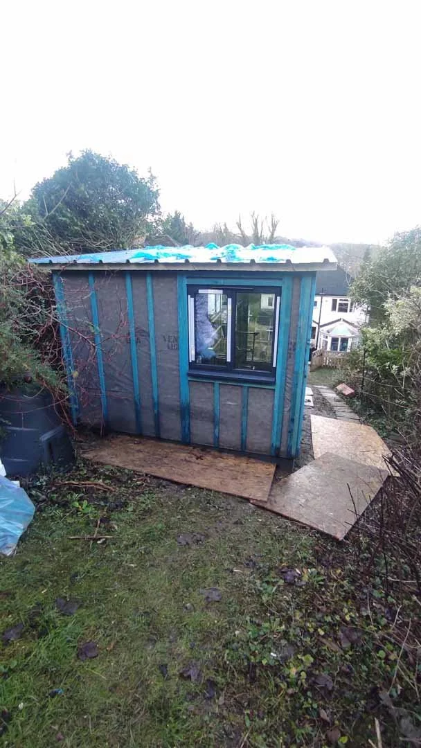 Rear view of build before cladding installation
