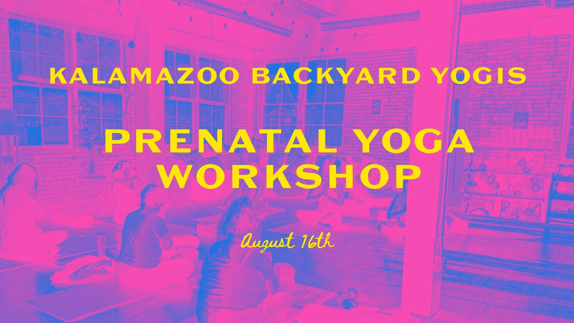 Prenatal Yoga Workshop at kalamazoo backyard yogis