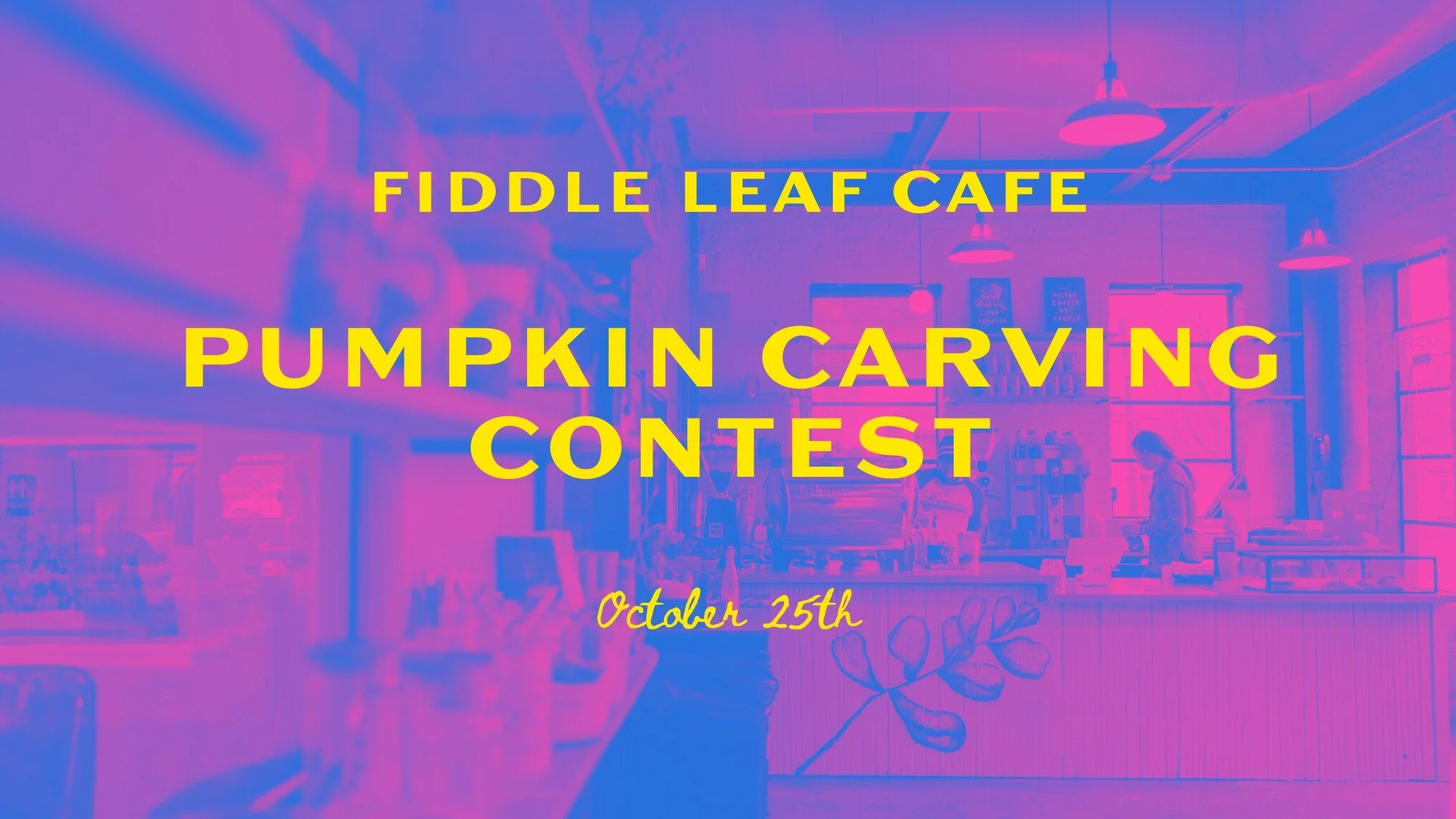 Pumpkin Carving Contest at fiddle Leaf cafe