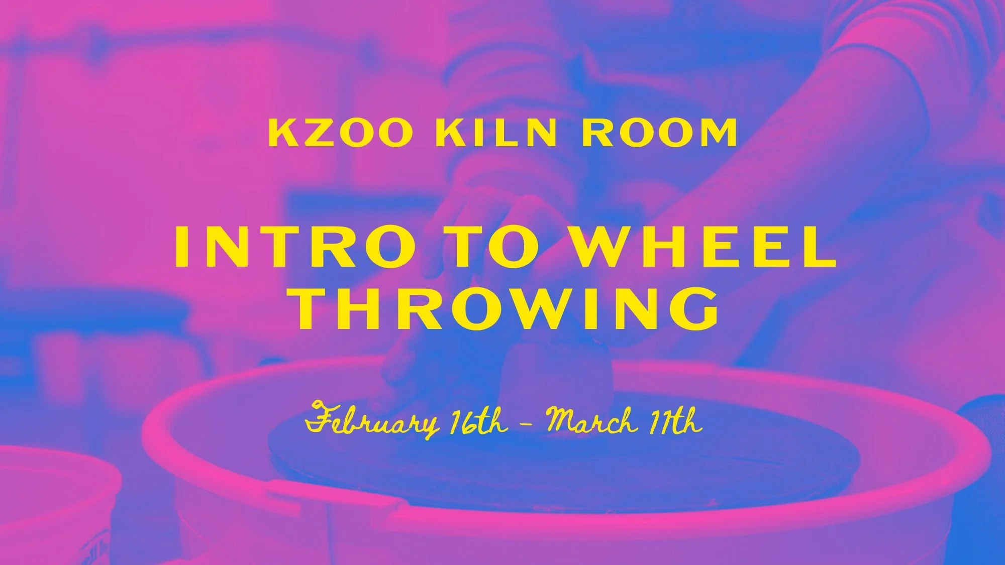 Intro to Wheel Throwing at kalamazoo kiln room