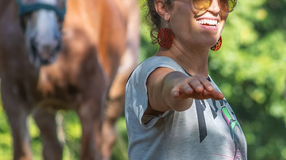 Yoga w/ Horses at Horse Time Center for Equine Collaboration By Kalamazoo Backyard Yogis