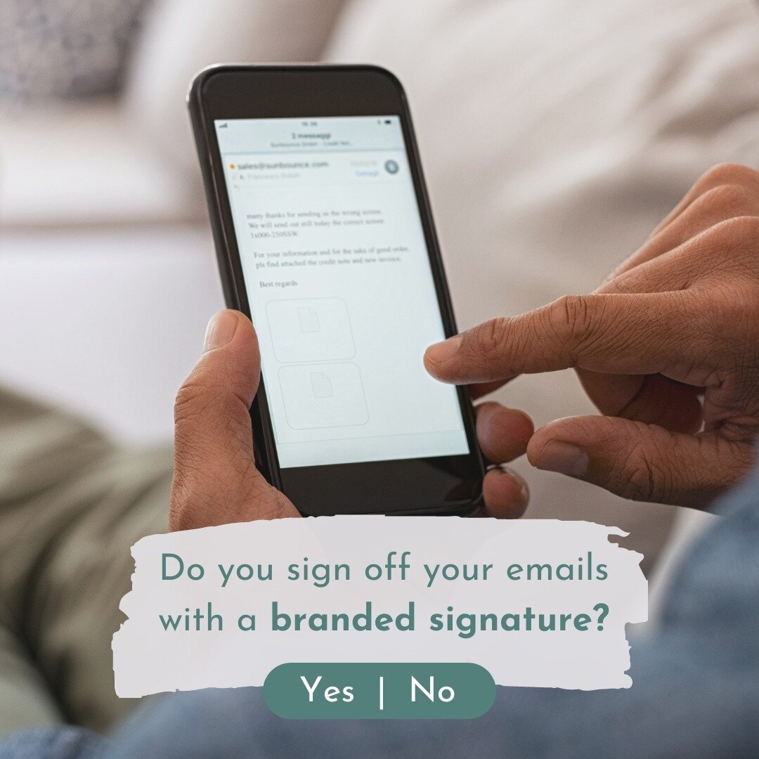 Email signatures...often overlooked but extremely important, especially if email is one of your main communication channels!✉️

If you have been considering implementing or updating your email signature for either personal or business purposes, we ca