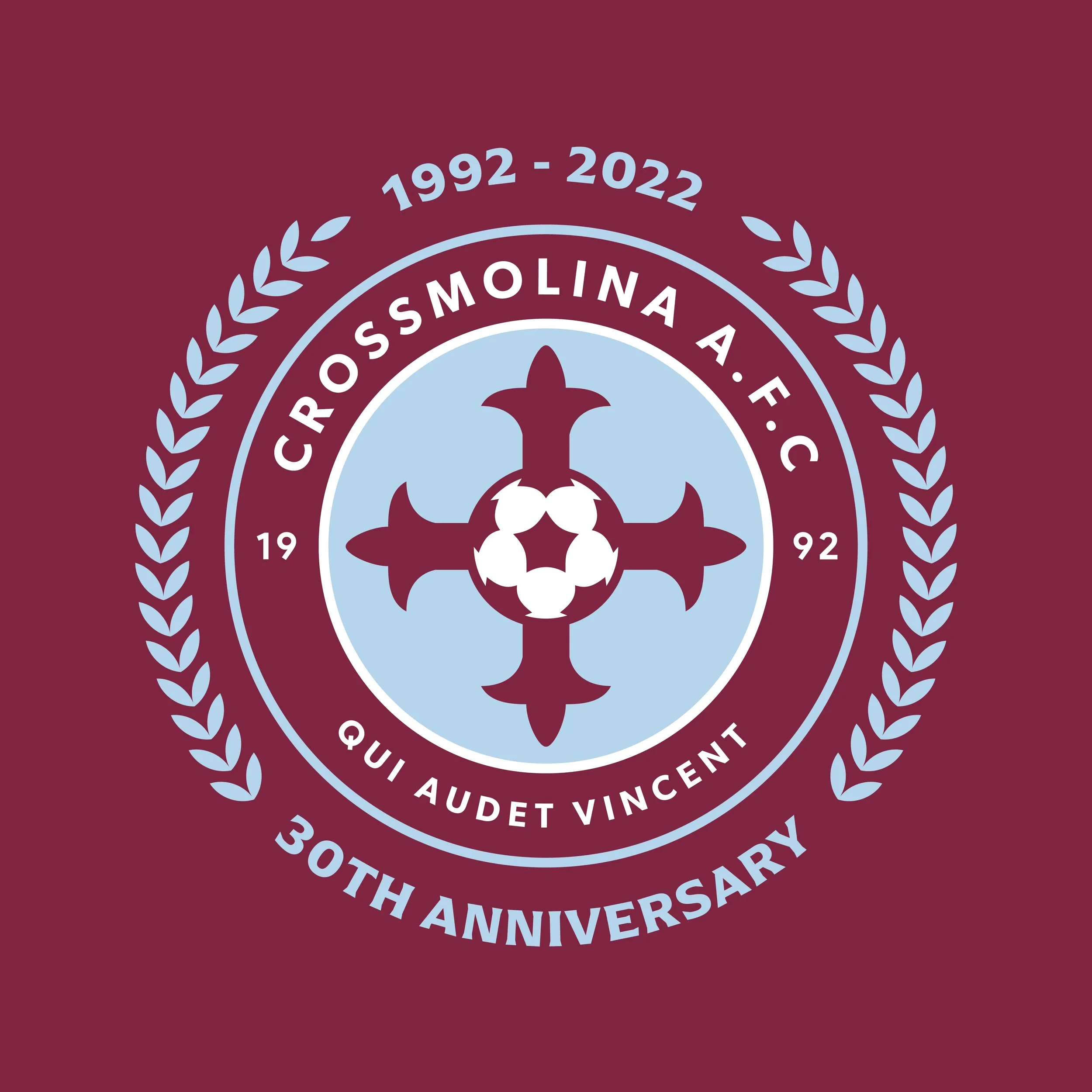 Crossmolina AFC Crest 30th.jpg