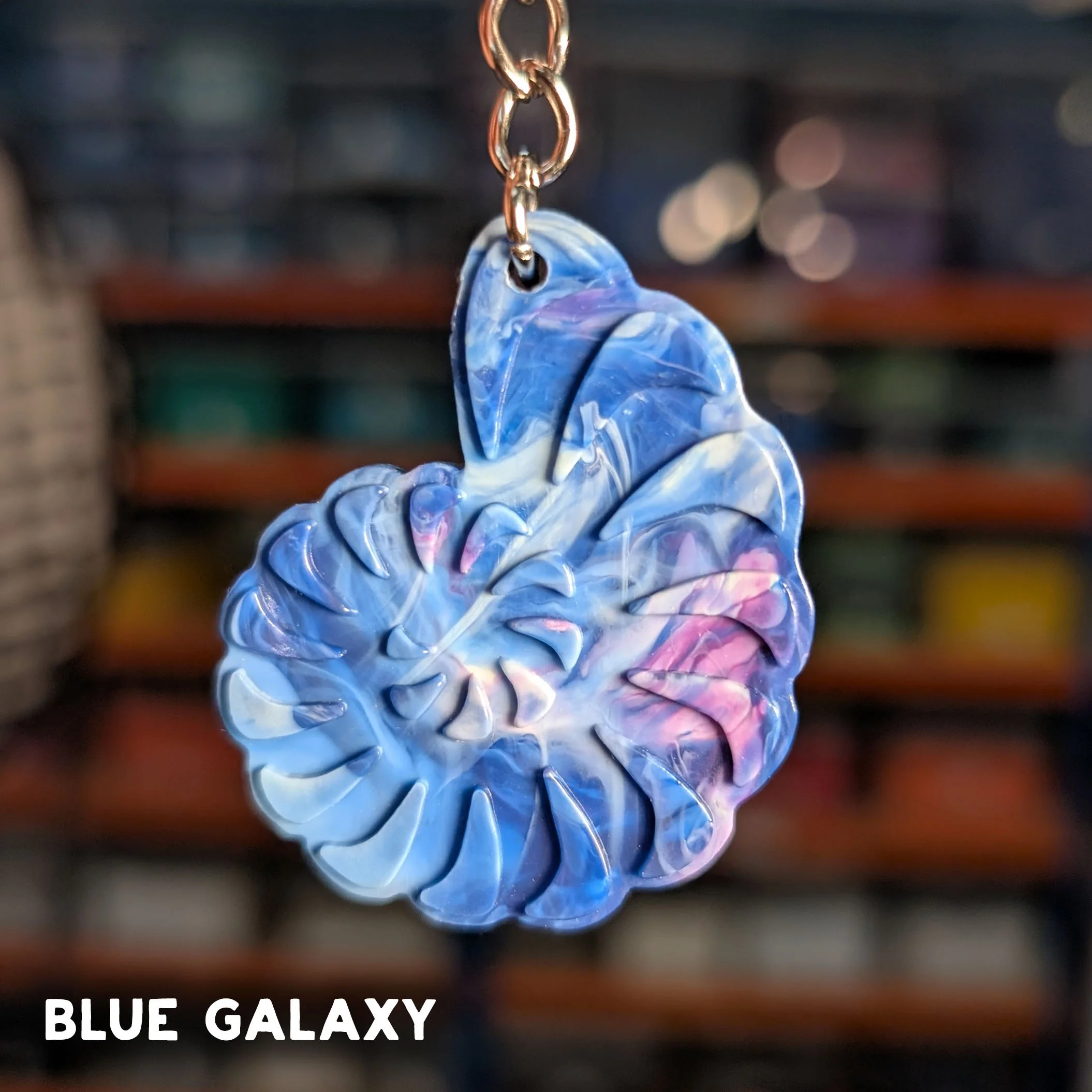 Ammonite Fossil Keyring