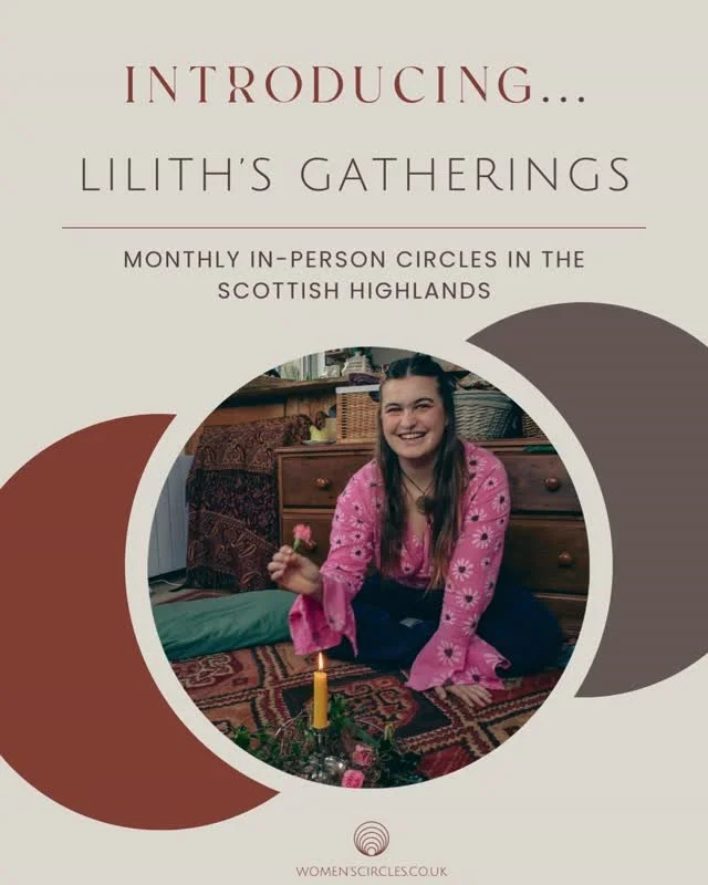 Welcome to lovely @lillith.november - runnng magical sounding circles from her home overlooking Moray Firth in the Highlands. Not only are her spaces infused with magic, heart and ancient wisdom, but she also plans to hold potluck suppers after circl