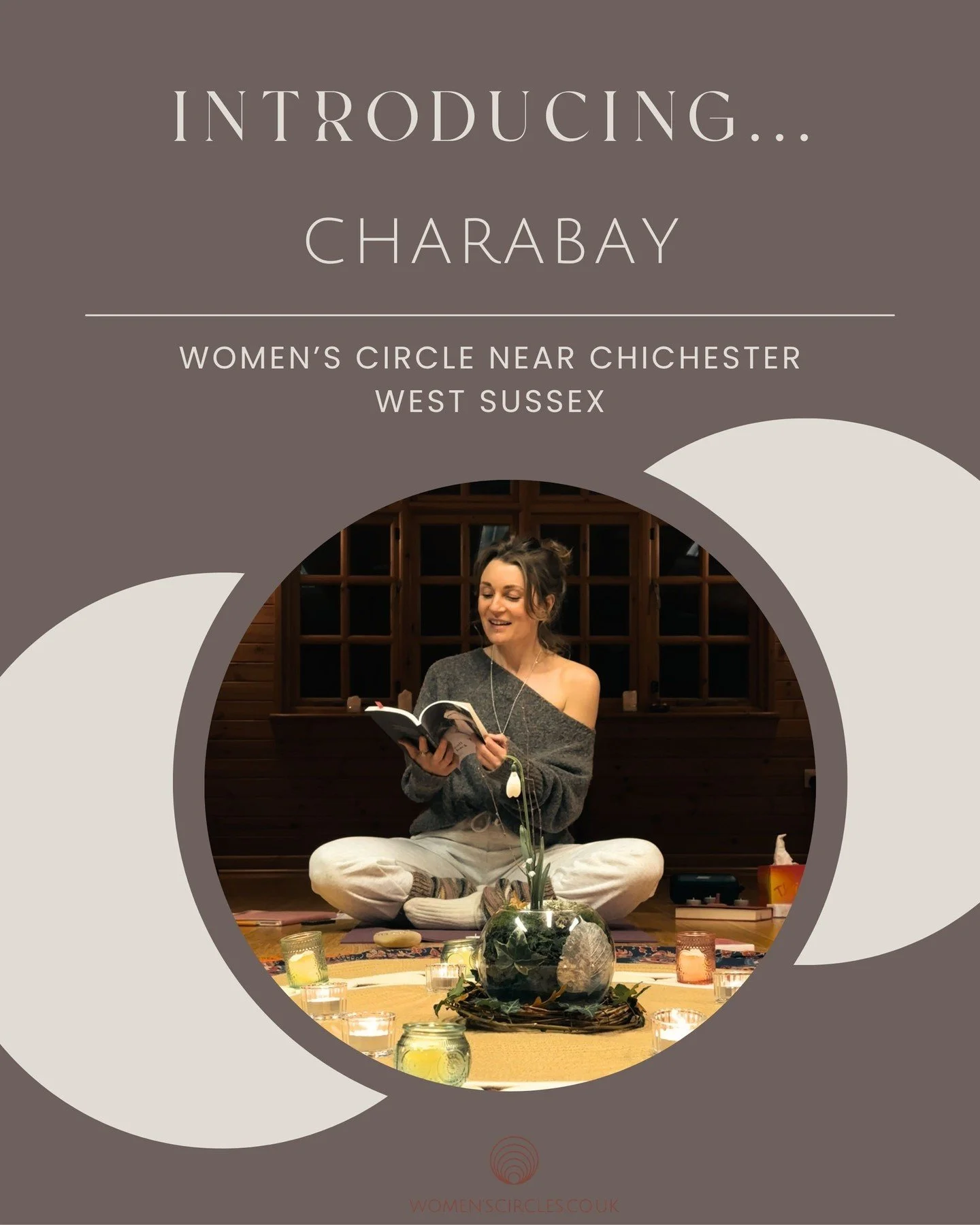 "My work is rooted in creating supportive spaces where women can show up exactly as they are." Such a gorgeous invitation from Heather Wild @chara_bay - who runs monthly Friday evening circles in a beautiful location near Chichester. ⁠
⁠
&q