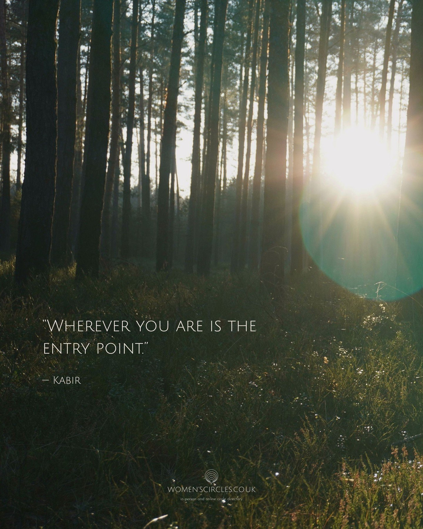 Meeting in circle offers us a space to arrive as we are, and be met absolutely in that place, with no expectation. How delicious it is to sink into a space where you don't have to 'be' any certain way, where you don't have to force or stretch or reac