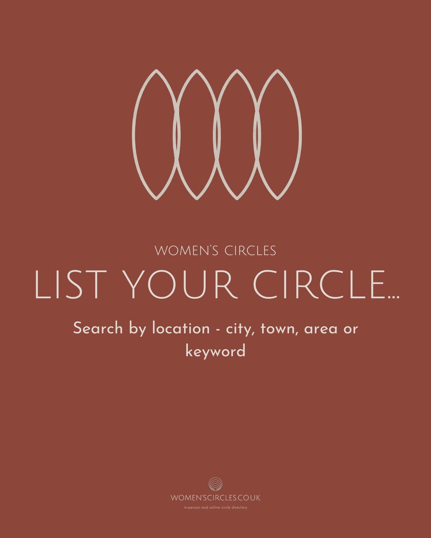 This directory was created to be a place where women could find local and online circles easily, without needing to do endless Google searches or be on social media. ⁠
⁠
And it was designed to be a place that made it easy to get your circle online, e