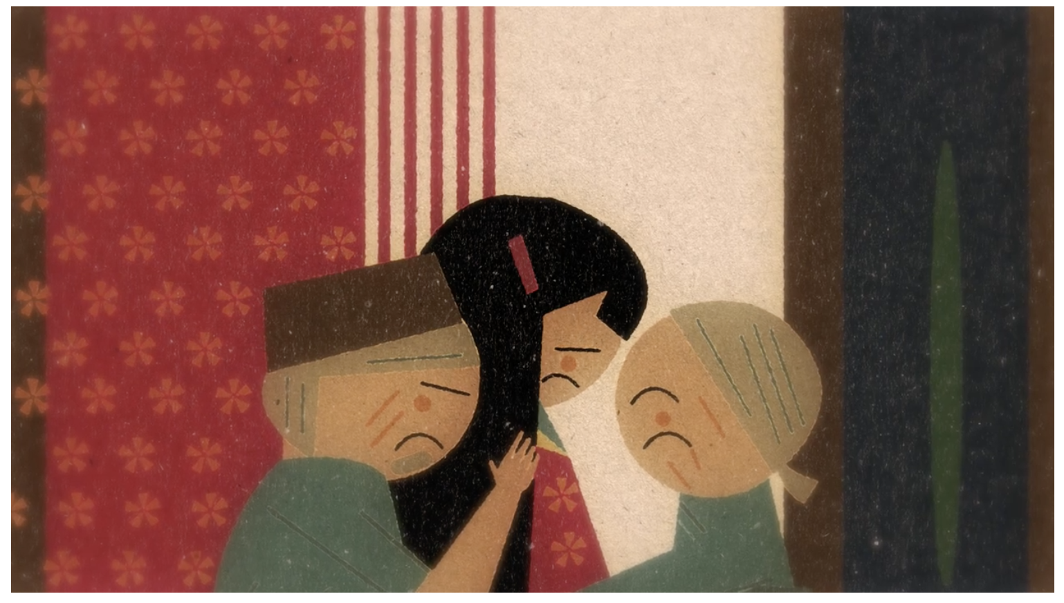 Ilustração interna do livro Princesa Kaguya