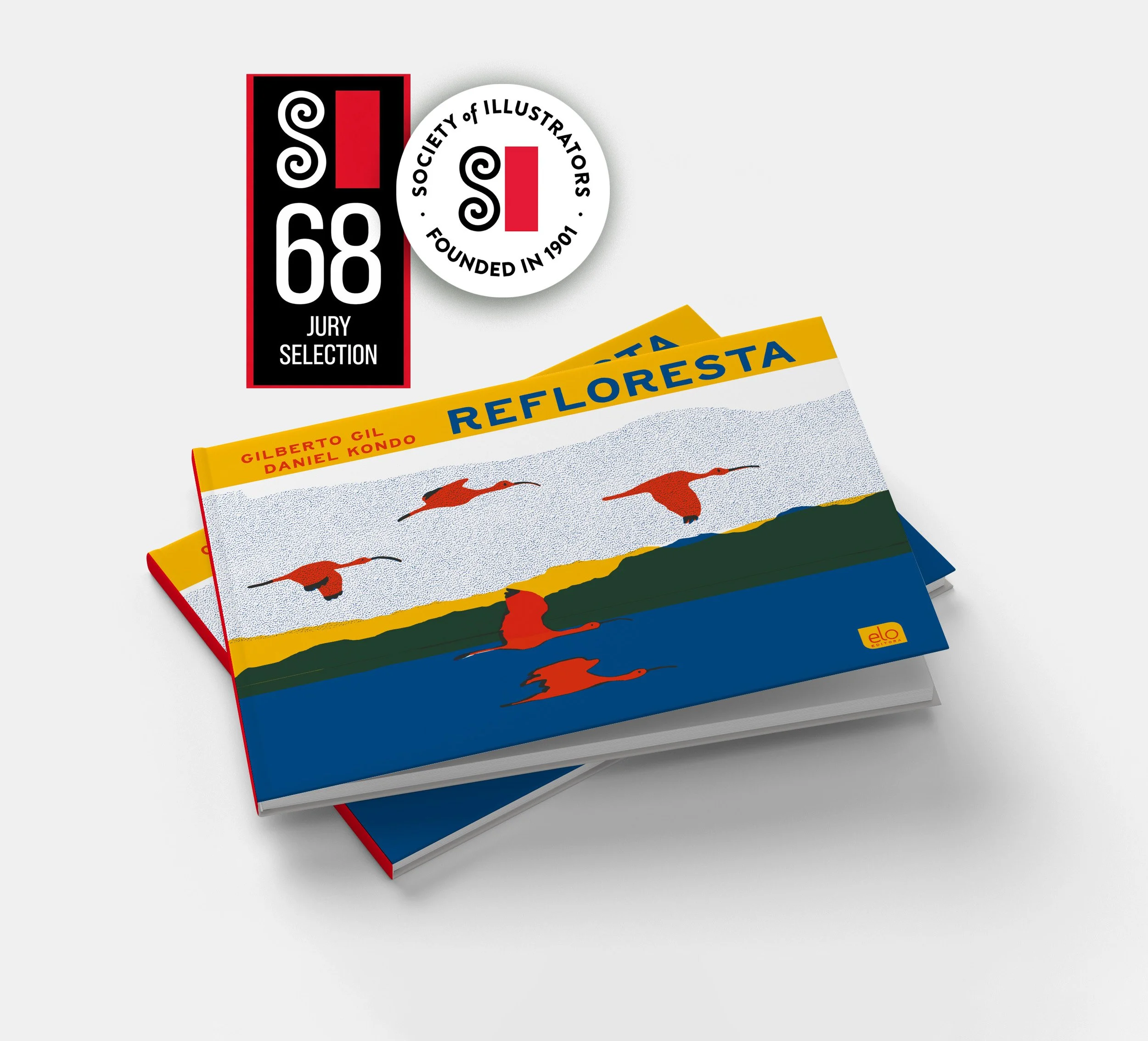 Refloresta by Gilberto Gil and Daniel Kondo with Society of Illustrators Annual 68 Jury Selection mark