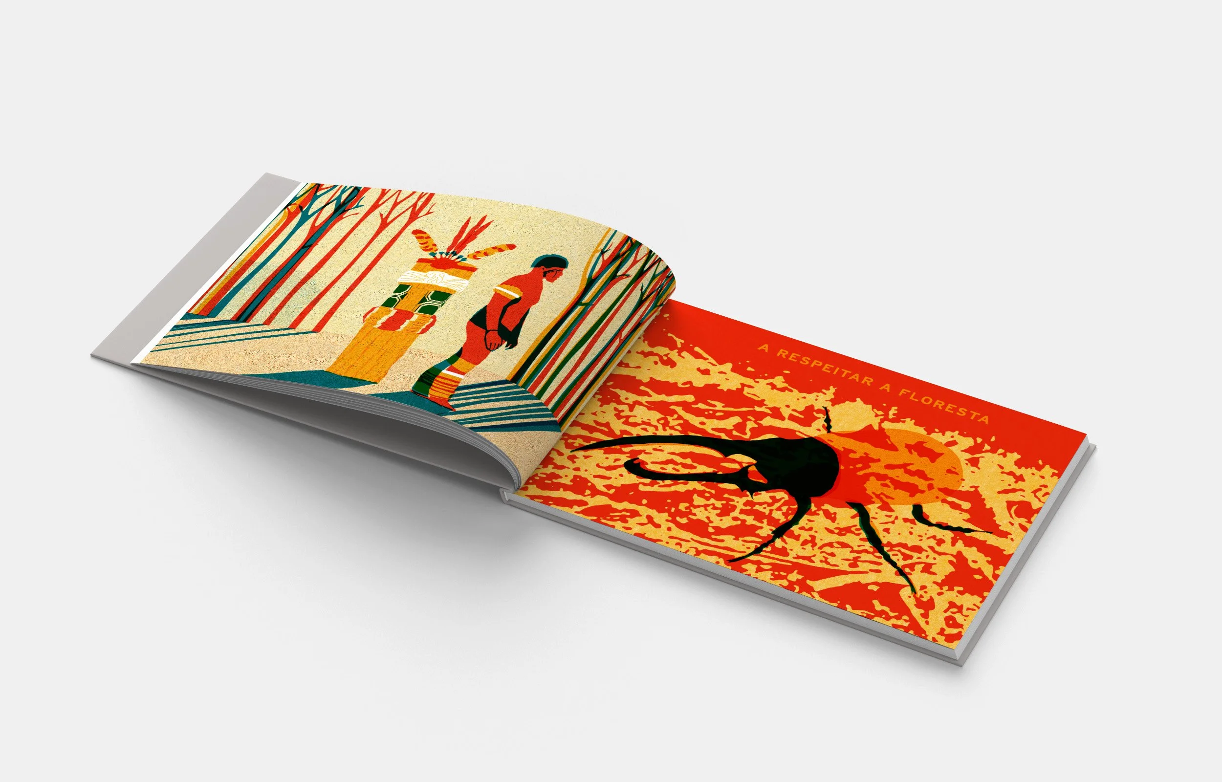 The image expands across the spread.
Movement emerges through color and scale.