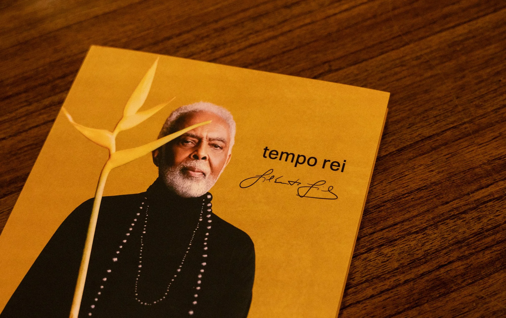 Gilberto Gil no lançamento do livro Tempo Rei no Instituto Ling