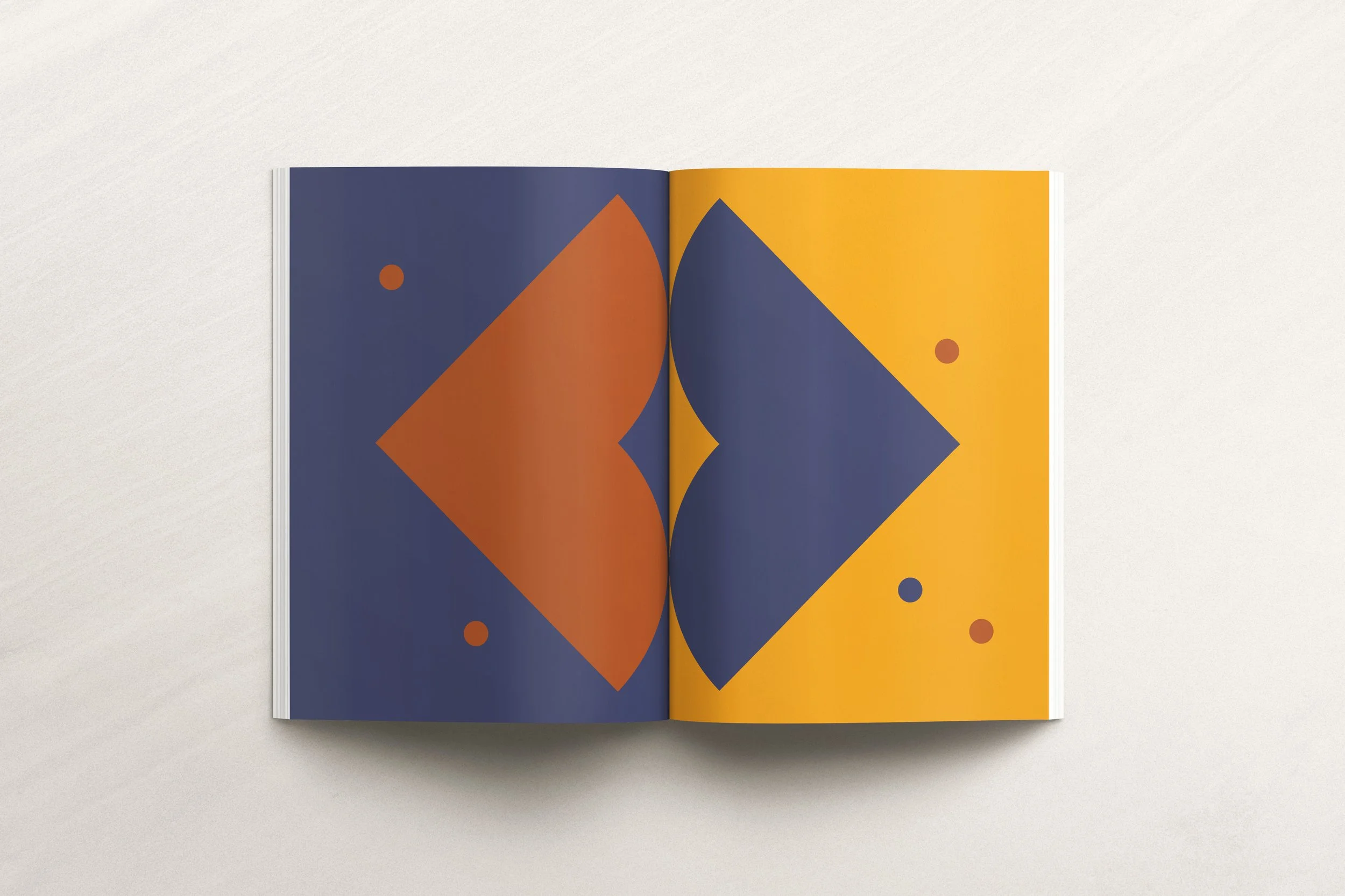 Página abstrata de Açaí com formas geométricas de Daniel Kondo
