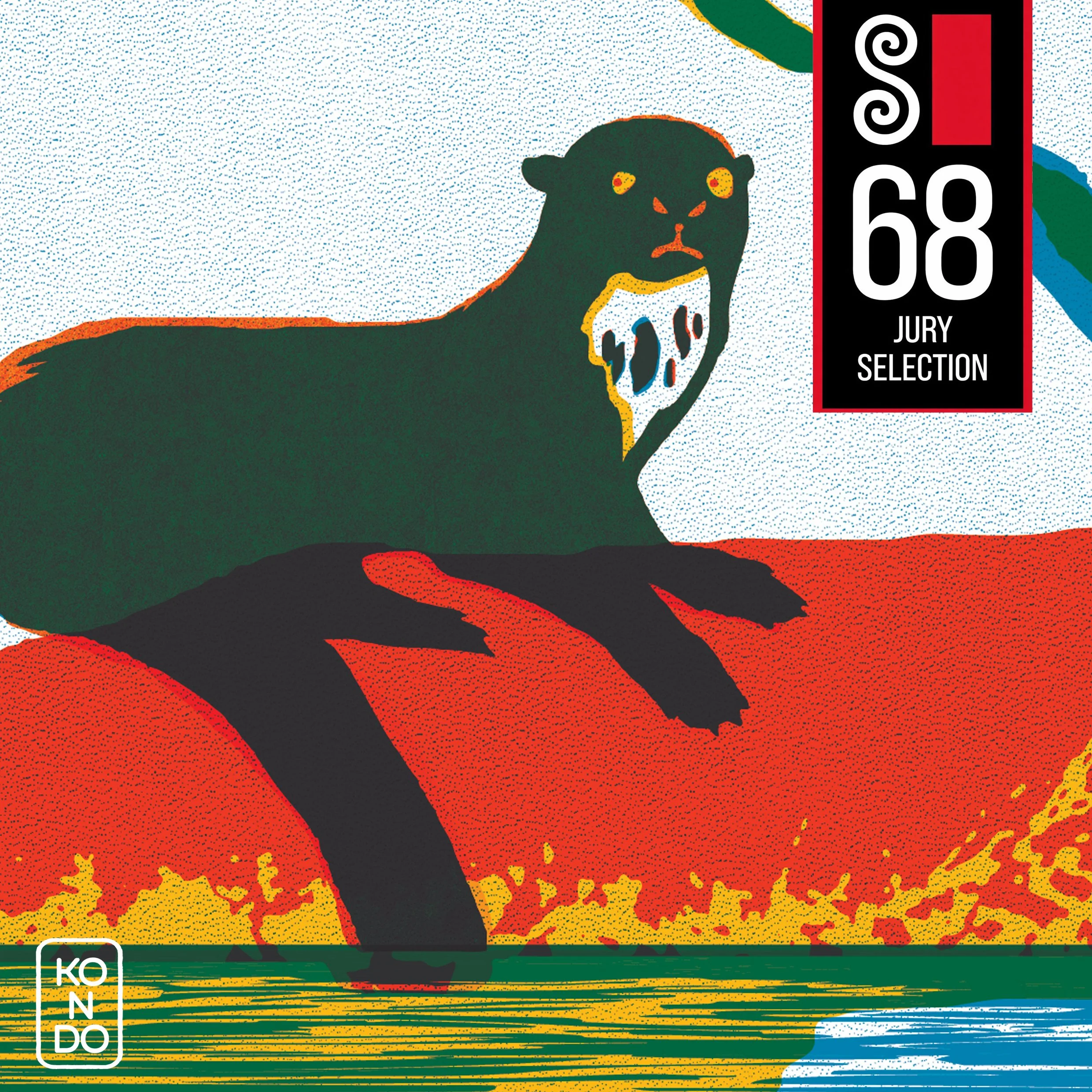 Ariranha illustration from Refloresta selected for Society of Illustrators Annual 68