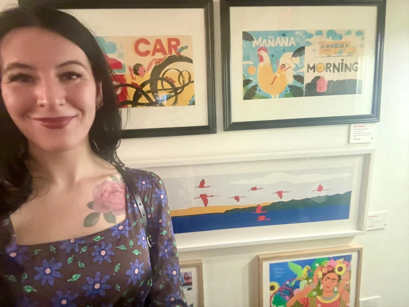 Jesse Paris Smith during the opening.
A moment of proximity with the work.