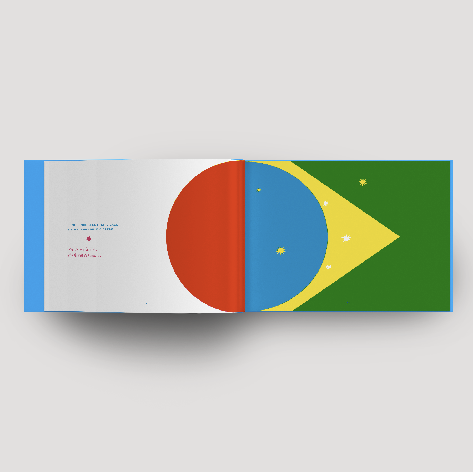 Página de Quando Curupira encontra Kappa aproximando visualmente Brasil e Japão