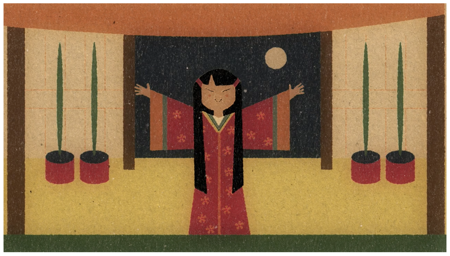 Dupla ilustrada de Princesa Kaguya