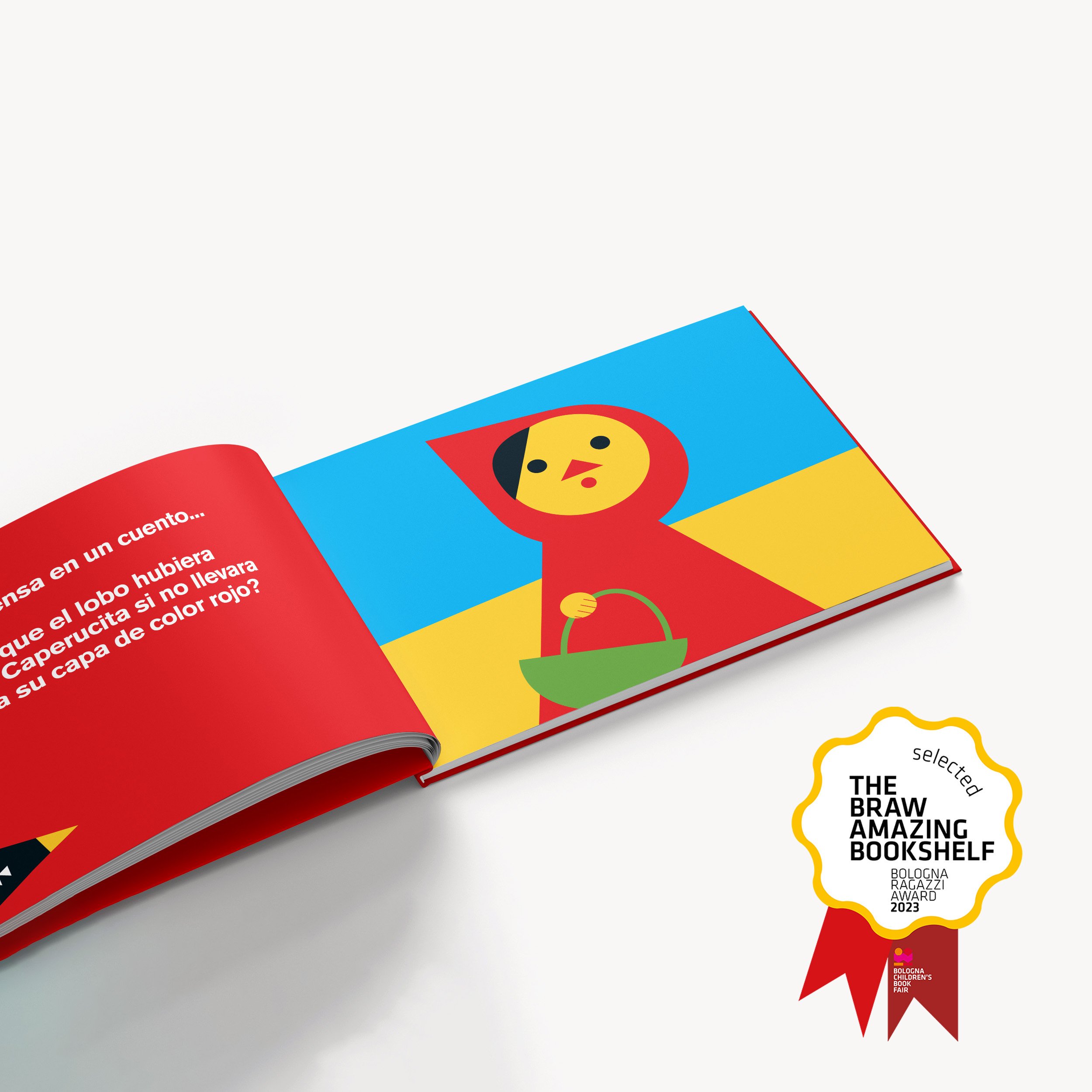 Caperucita Roja en una ilustración de El rojo orgulloso de Daniel Kondo
