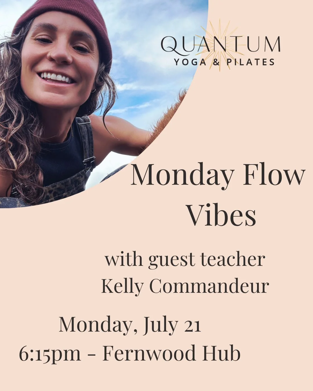 Flow into Monday magic with guest teacher @commandeurkelly ✨⁠
⁠
🗓 Mon July 21 &middot; 6:15 pm &middot; Fernwood Hub⁠
⁠
Kelly discovered yoga while searching for calm in life&rsquo;s chaos and never looked back. Rooted in tradition yet always fresh,