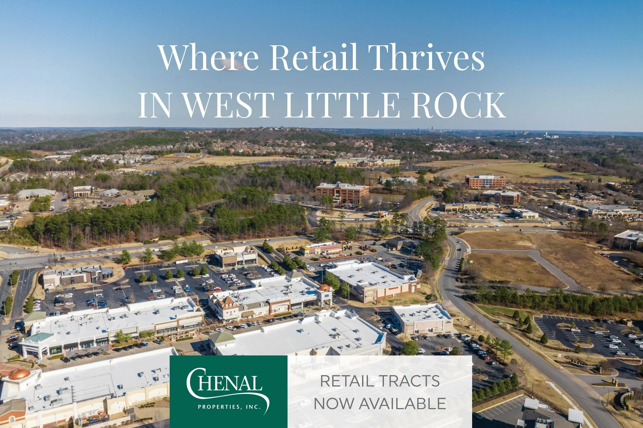 Retail thrives where the right customers are nearby&mdash;and Chenal delivers. With high traffic counts, established neighborhoods, and strong household incomes, our retail properties in West Little Rock offer unmatched visibility and potential. See 