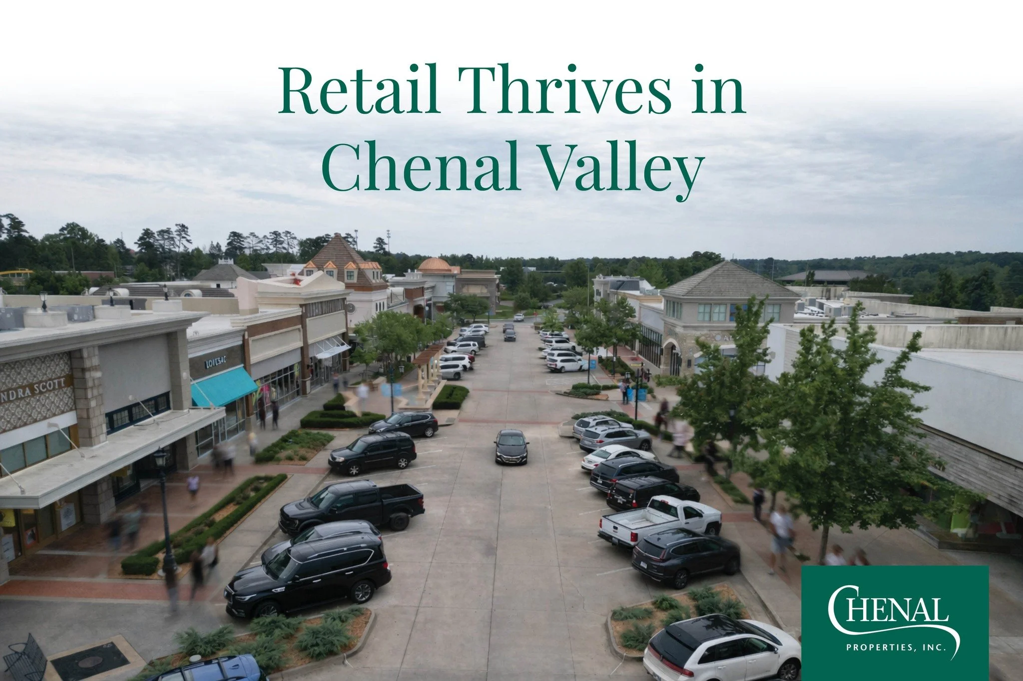 Retail thrives where people gather&mdash;and Chenal delivers. With millions of annual visits to nearby destinations like The Promenade at Chenal, our retail sites offer unmatched exposure in one of Arkansas&rsquo;s most active markets. Bring your bra