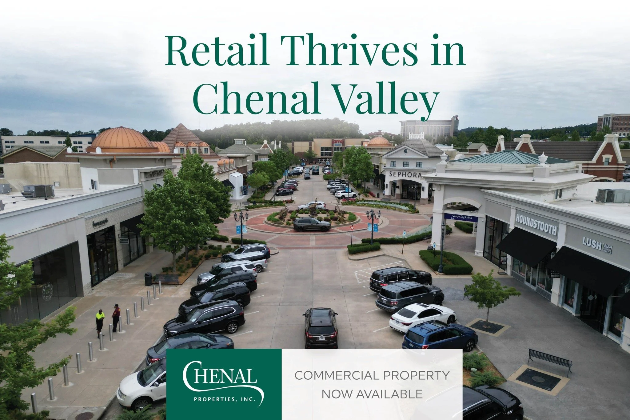 Retail succeeds where people already gather.

With destinations like The Promenade at Chenal drawing millions of visits each year, businesses located nearby benefit from established traffic, strong demographics, and a vibrant retail environment.

Exp
