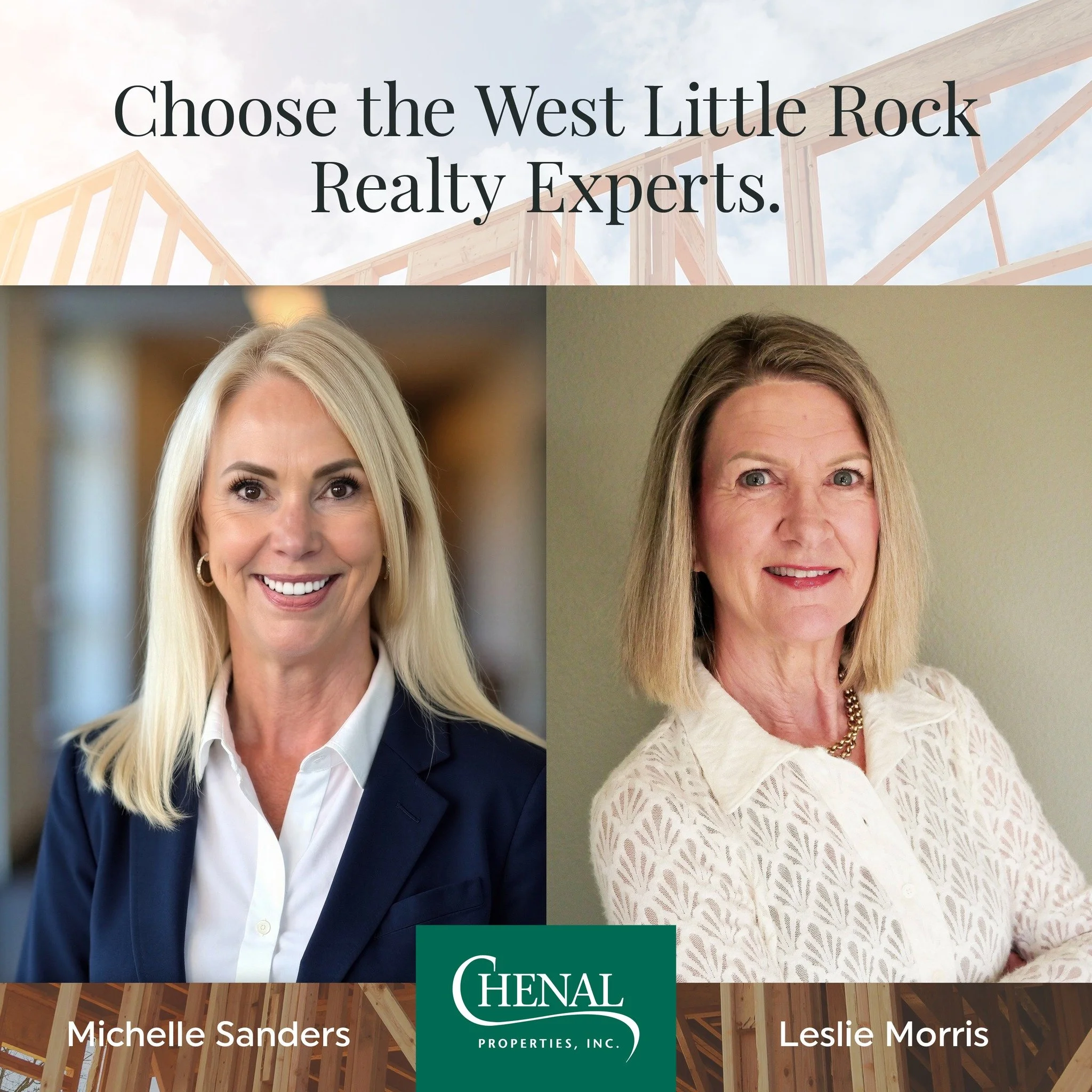 Michelle Sanders and Leslie Morris do more than find your perfect home. They share insight on West Little Rock neighborhoods, amenities, businesses, entertainment, schools, growth and so much more. If you're interesting in buying or building in Chena
