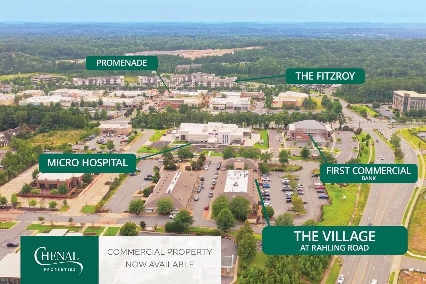 More than 280 acres in Chenal Valley are designated for commercial use, creating opportunities for everything from retail and restaurants to offices and mixed-use development.

And unlike developing in an emerging area and waiting for growth to arriv