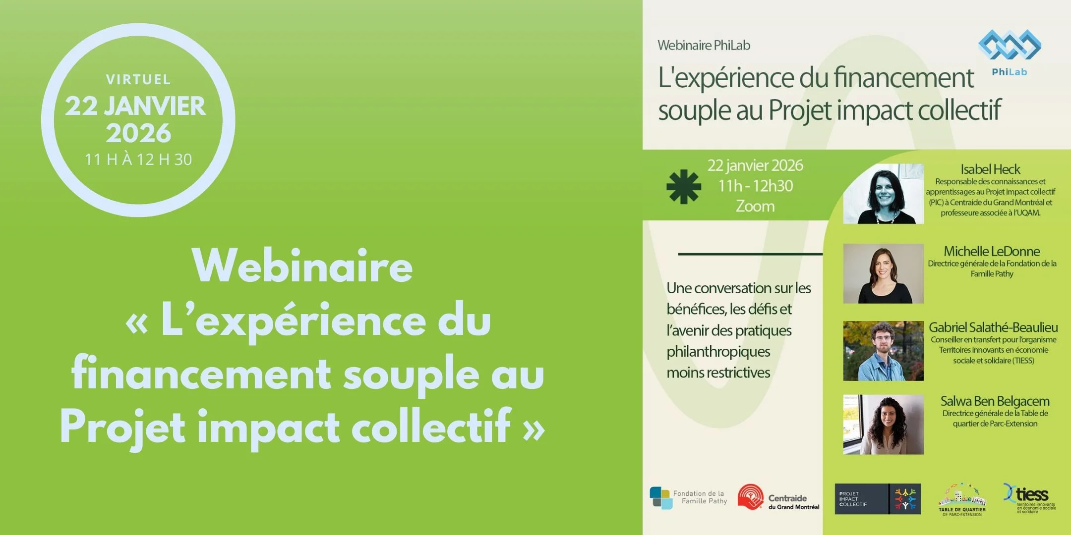 Webinaire : L’expérience du financement souple au Projet impact collectif